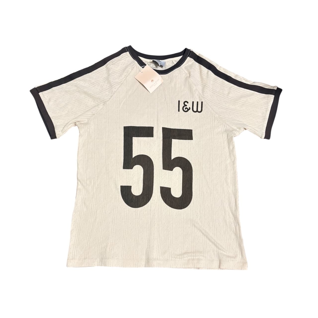 Indigo & Wolfe Lounge Set Cream & Brown '55' Print Size S — photo 2 of 4