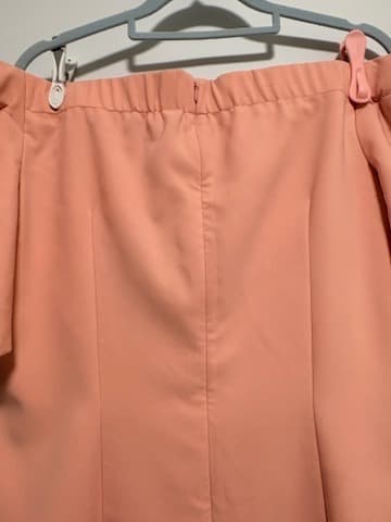 Jayson Brunsdon Black Label Musk Pink Asymmetric Flutter Sleeve Midi Dress 16 — photo 9 of 11