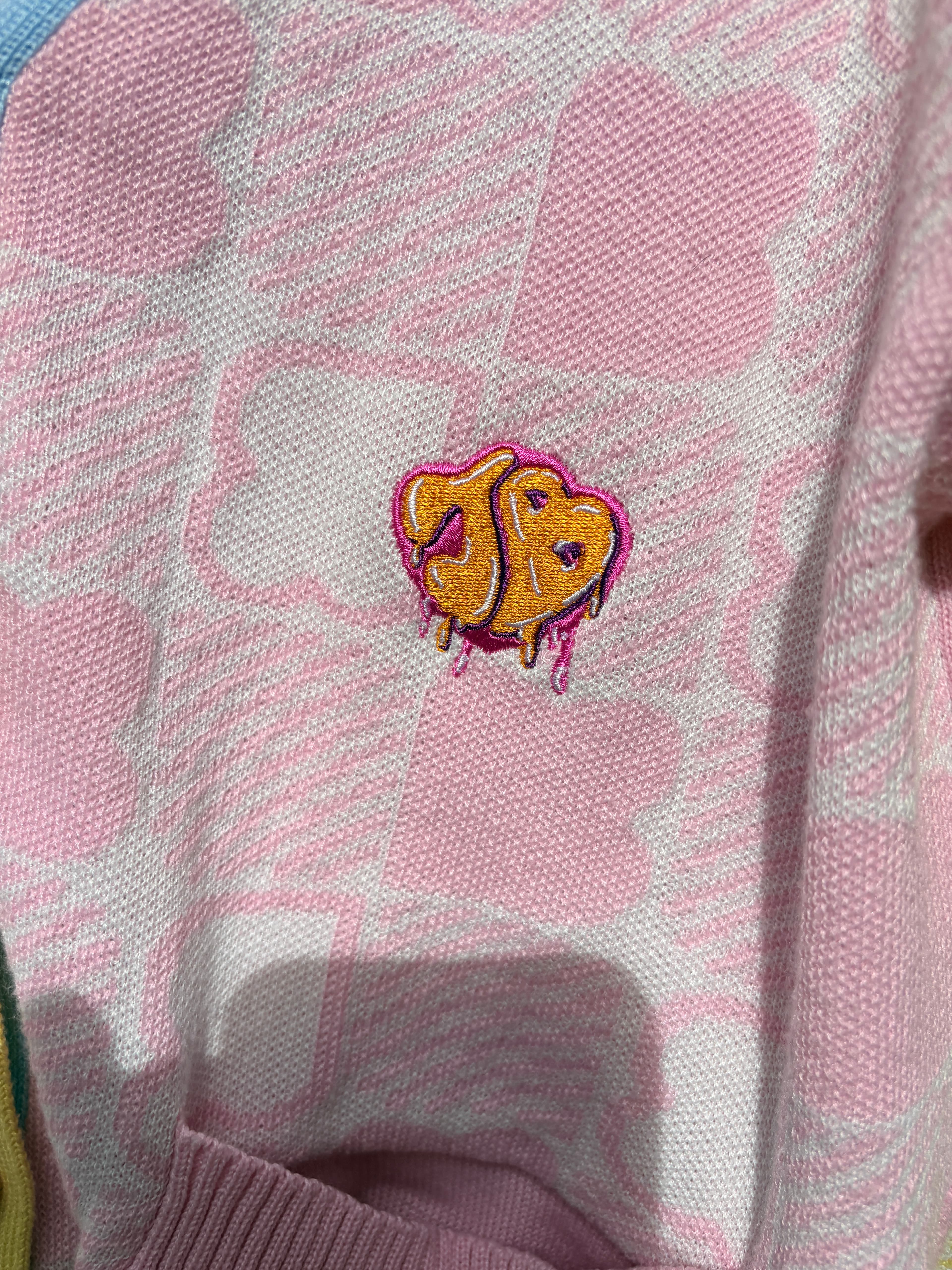Jelly Bunny Knit Cardigan Pastel Checkered XL — photo 6 of 6