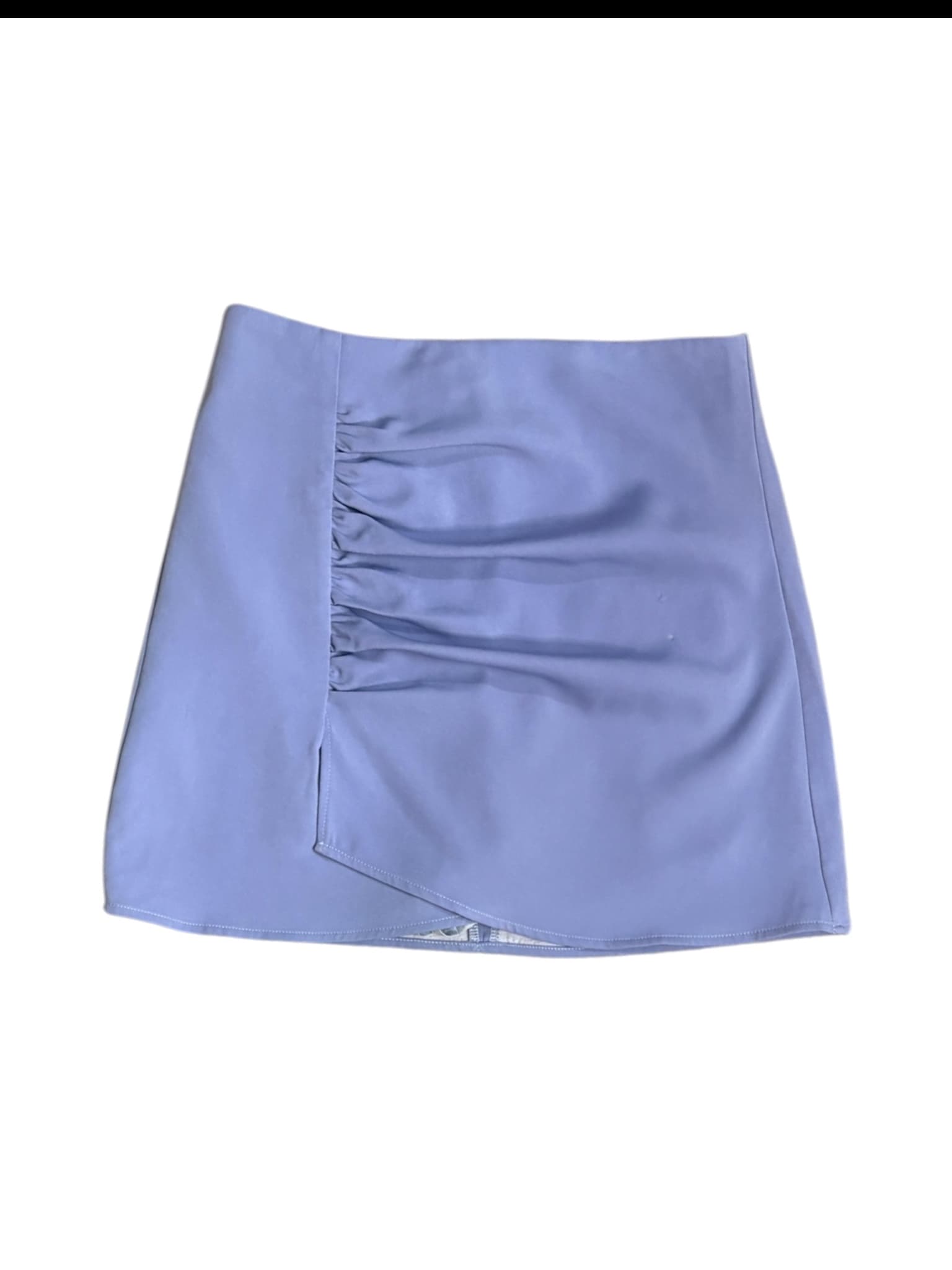Joy Show Mini Skirt Ruched Side Lavender Women's L — photo 1 of 4