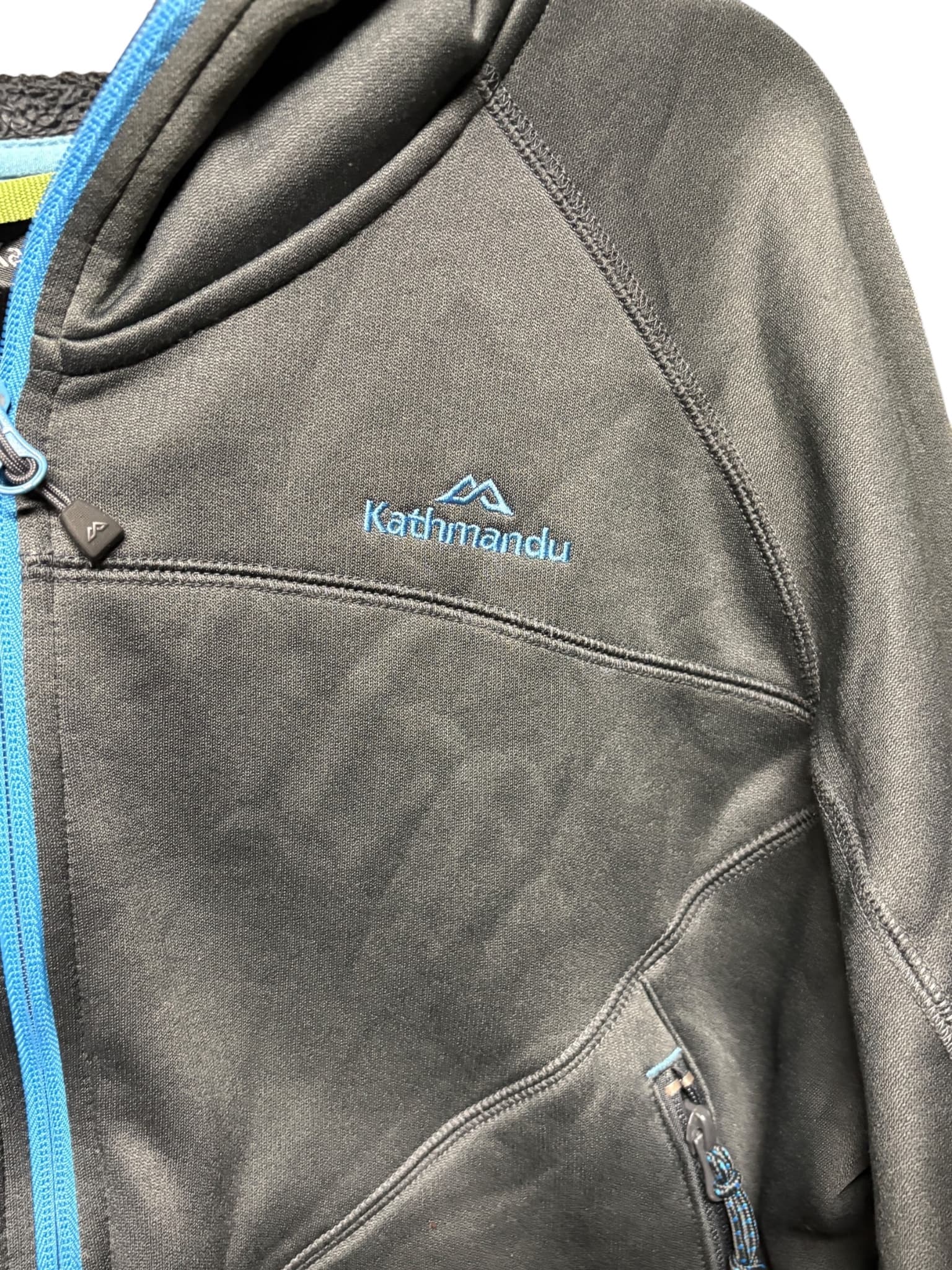 Kathmandu Altitudes Fleece Hooded Jacket Full Zip Grey Men's M — photo 2 of 4