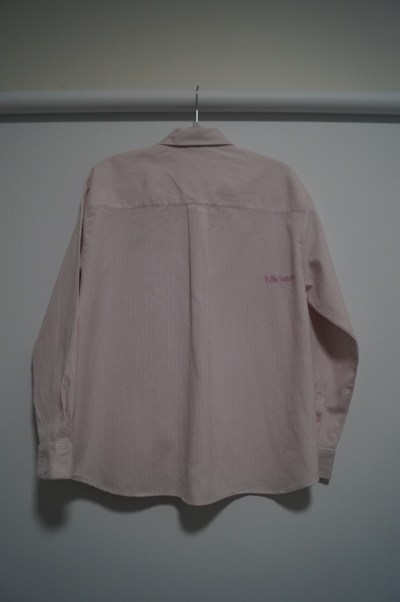 Kill System Bunniesland Embroidered Striped Button-Down Shirt - Pink — photo 7 of 7