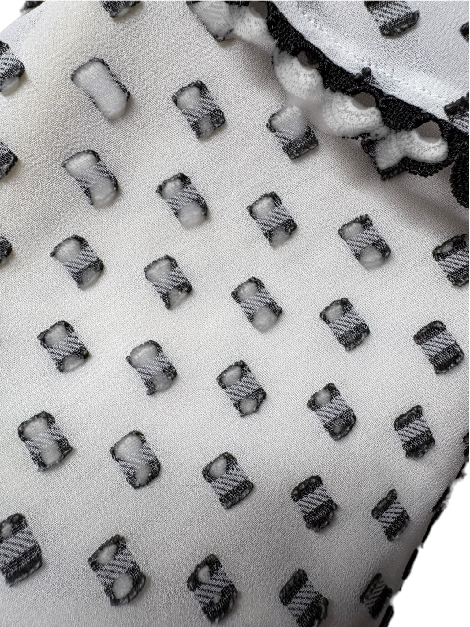 Lover Tiered Ruffle Skirt Polka Dot White Black Women's 8 — photo 6 of 7