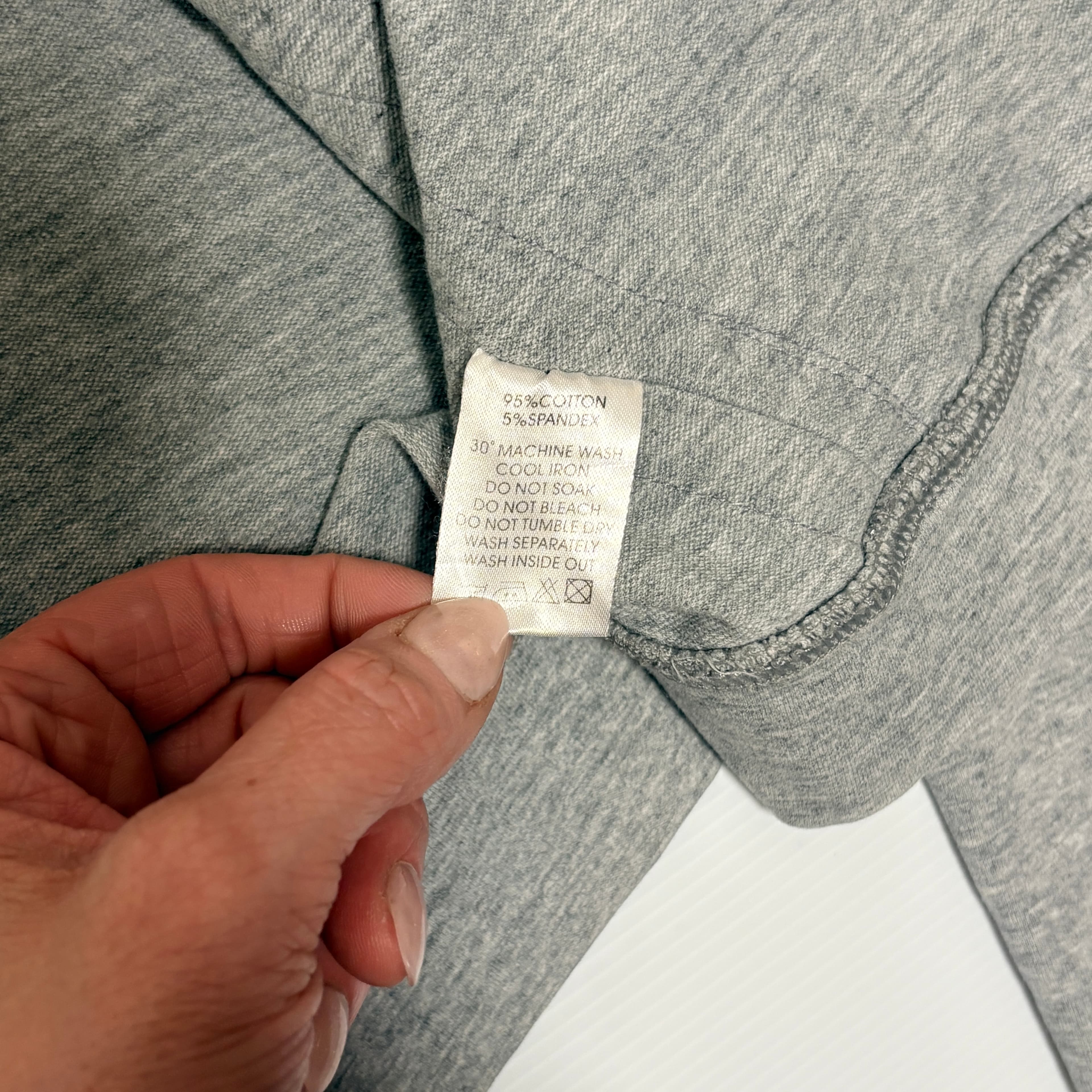 LucyP Zip-Up Hoodie Grey With Satin Trim Size M — photo 5 of 8