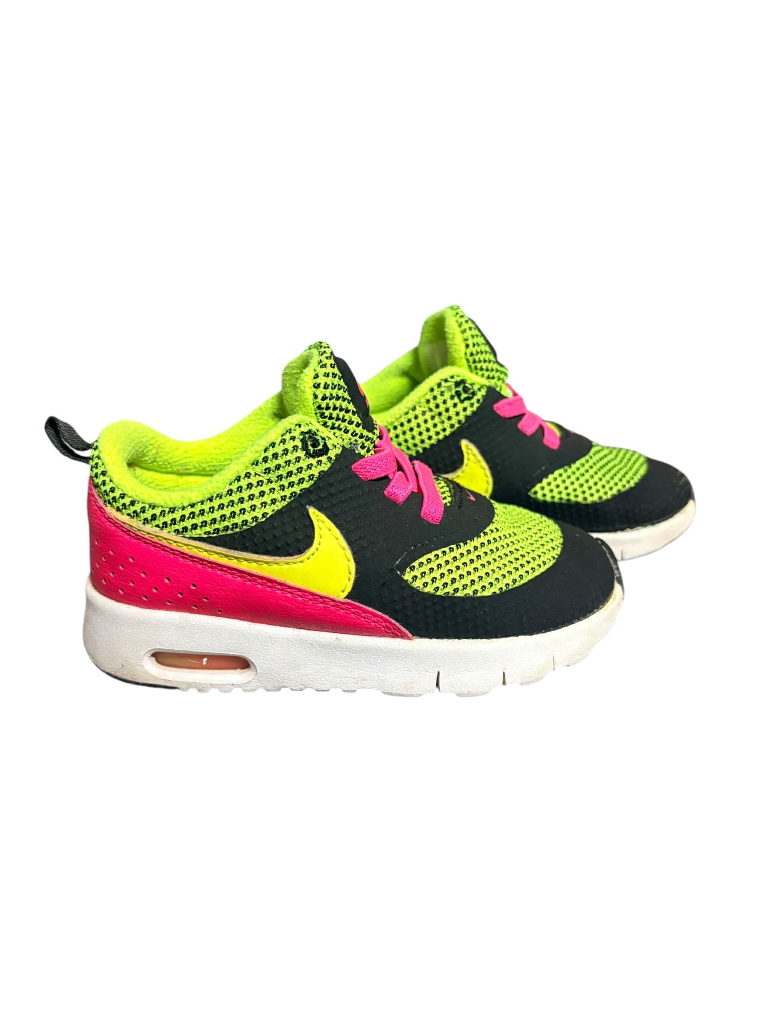 Nike Air Max Thea Sneakers Black Volt Pink Toddler 7C — photo 2 of 8