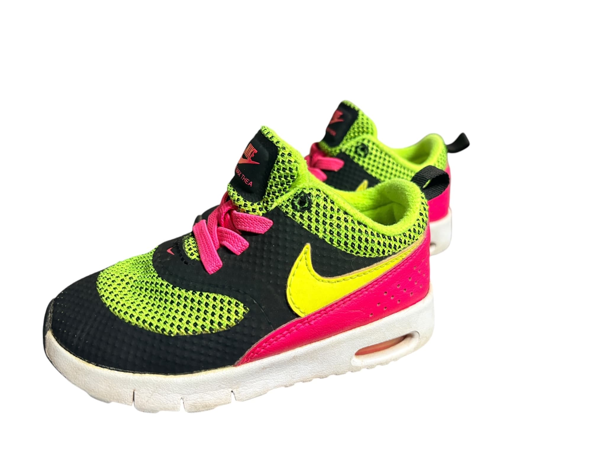 Nike Air Max Thea Sneakers Black Volt Pink Toddler 7C — photo 3 of 8