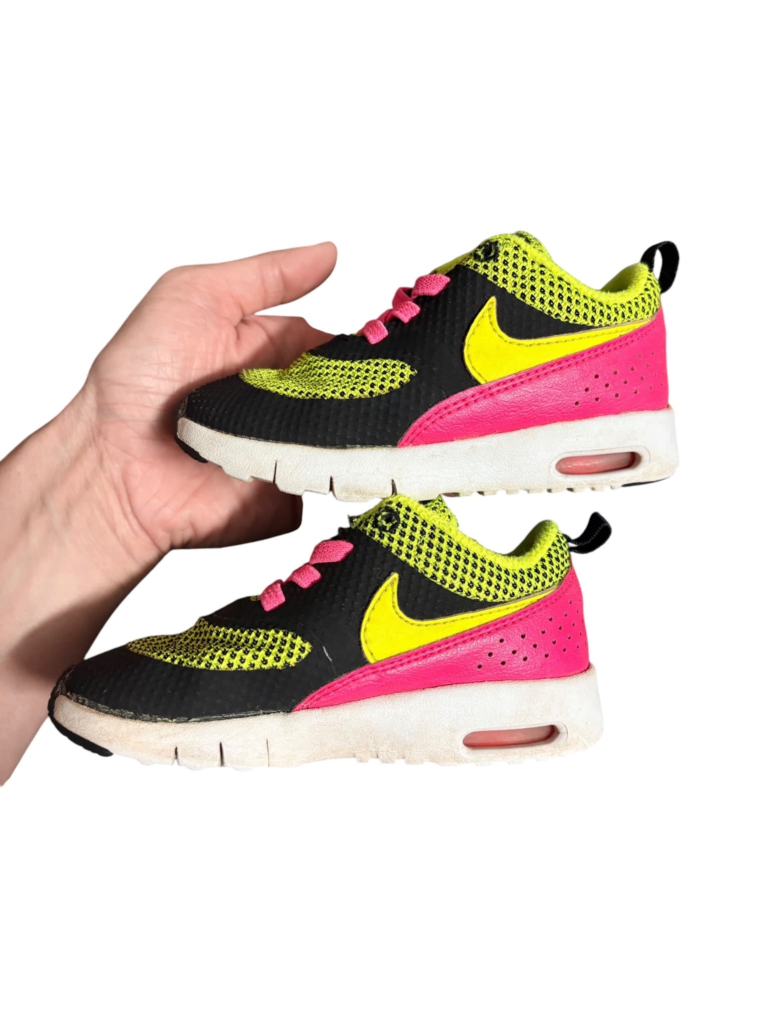 Nike Air Max Thea Sneakers Black Volt Pink Toddler 7C — photo 6 of 8
