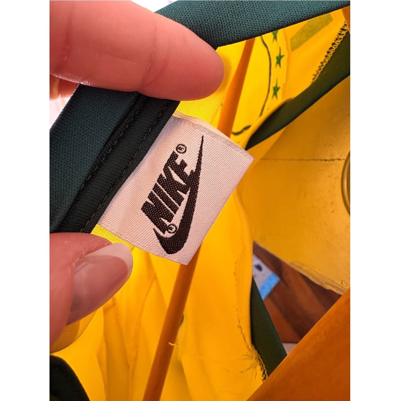 Nike Brazil CBF Training Jersey Guarana Antarctica Sponsor Yellow — photo 9 of 9
