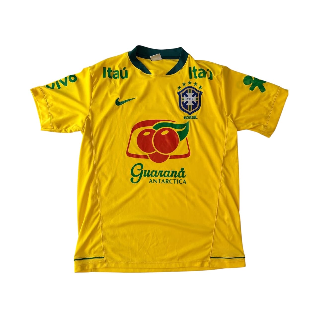 Nike Brazil CBF Training Jersey Guarana Antarctica Sponsor Yellow — photo 2 of 9