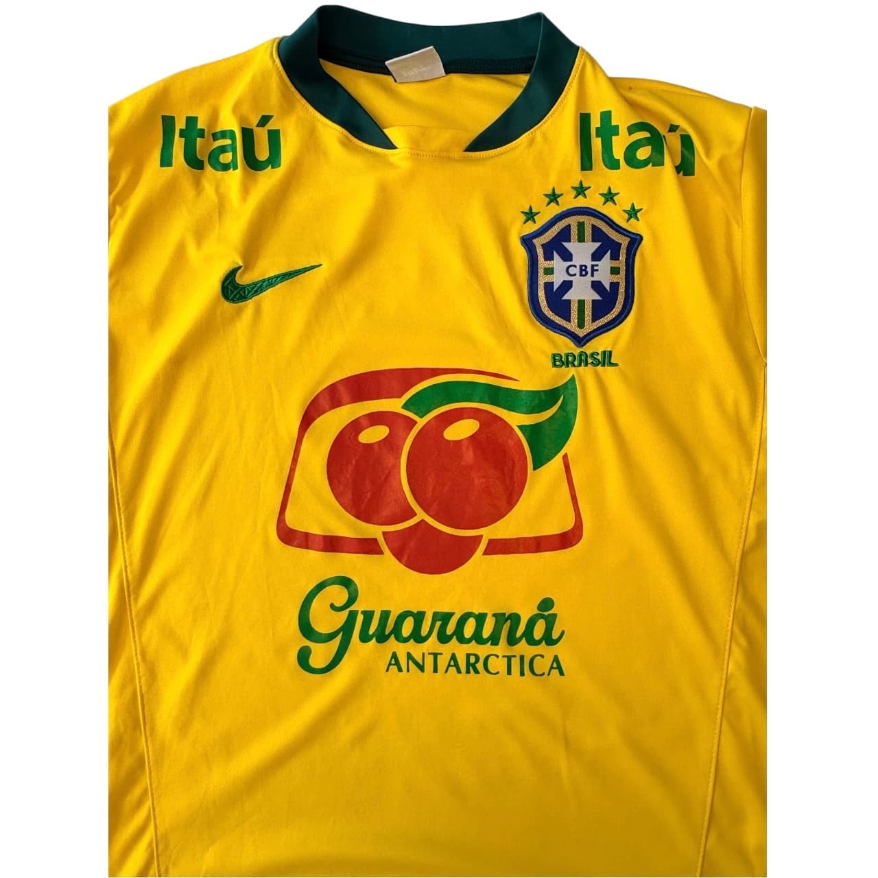 Nike Brazil CBF Training Jersey Guarana Antarctica Sponsor Yellow — photo 3 of 9