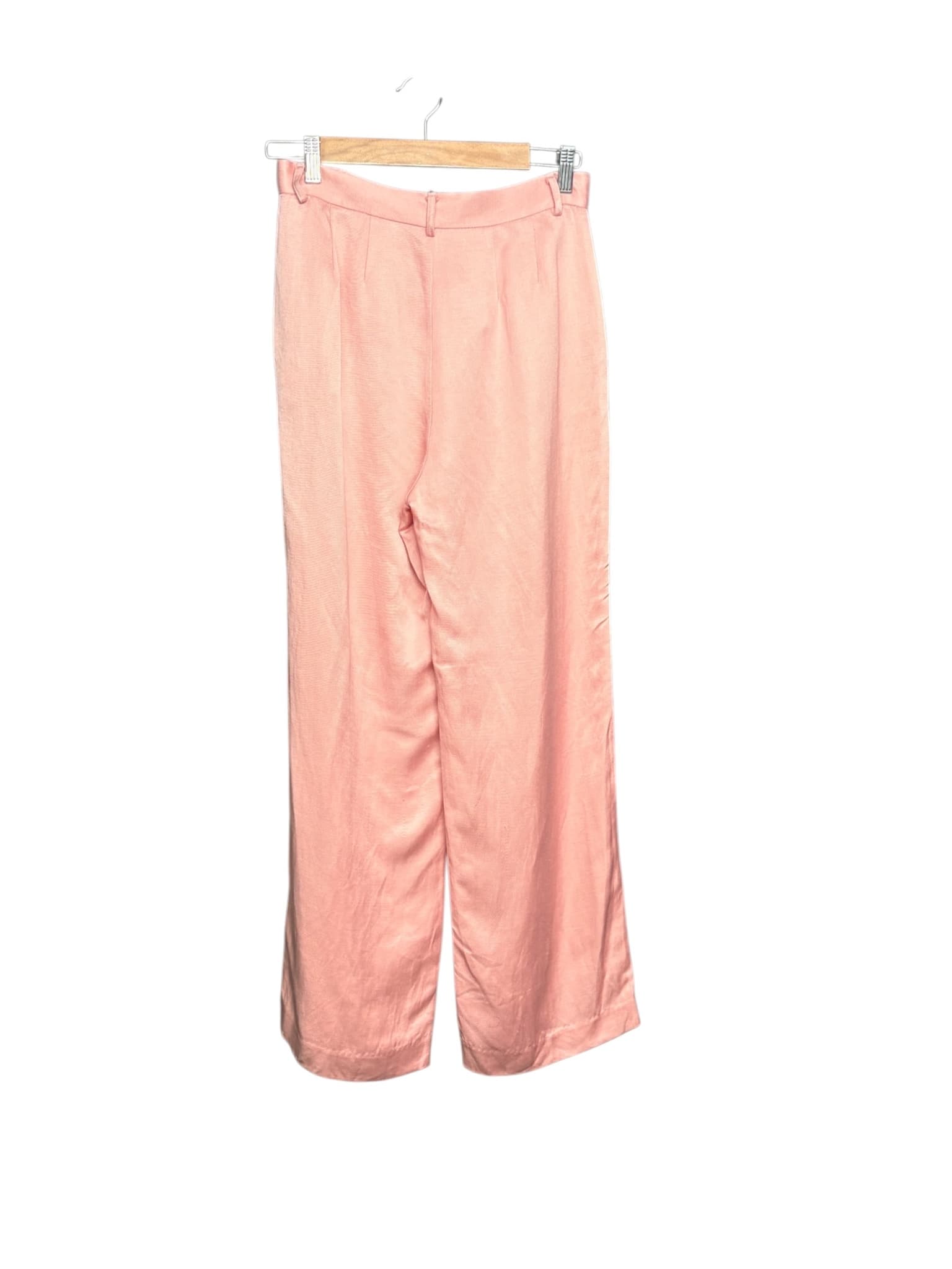 Perri Cutten High-Waisted Pleated Trousers Pale Pink Women's 8 — photo 7 of 8