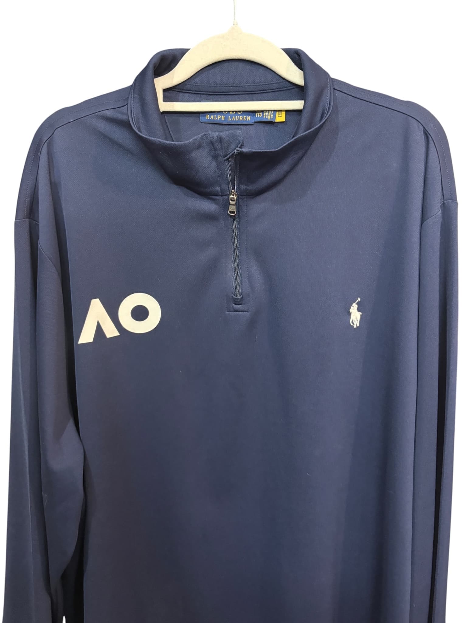 Polo Ralph Lauren Australian Open Quarter-Zip Pullover Navy Men's XXL — photo 3 of 4