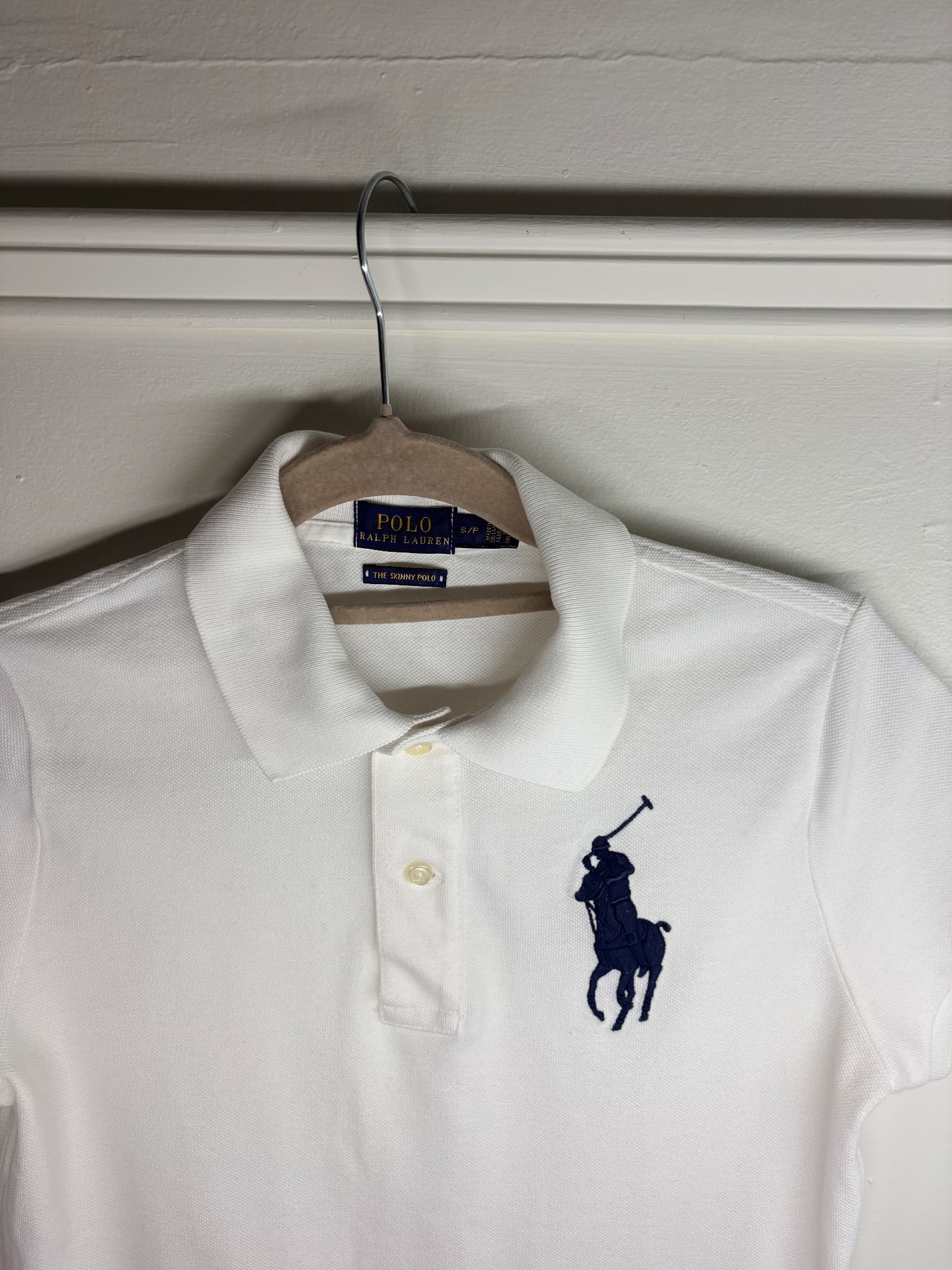 Polo Ralph Lauren The Skinny Polo Shirt White Women's Size S — photo 3 of 8