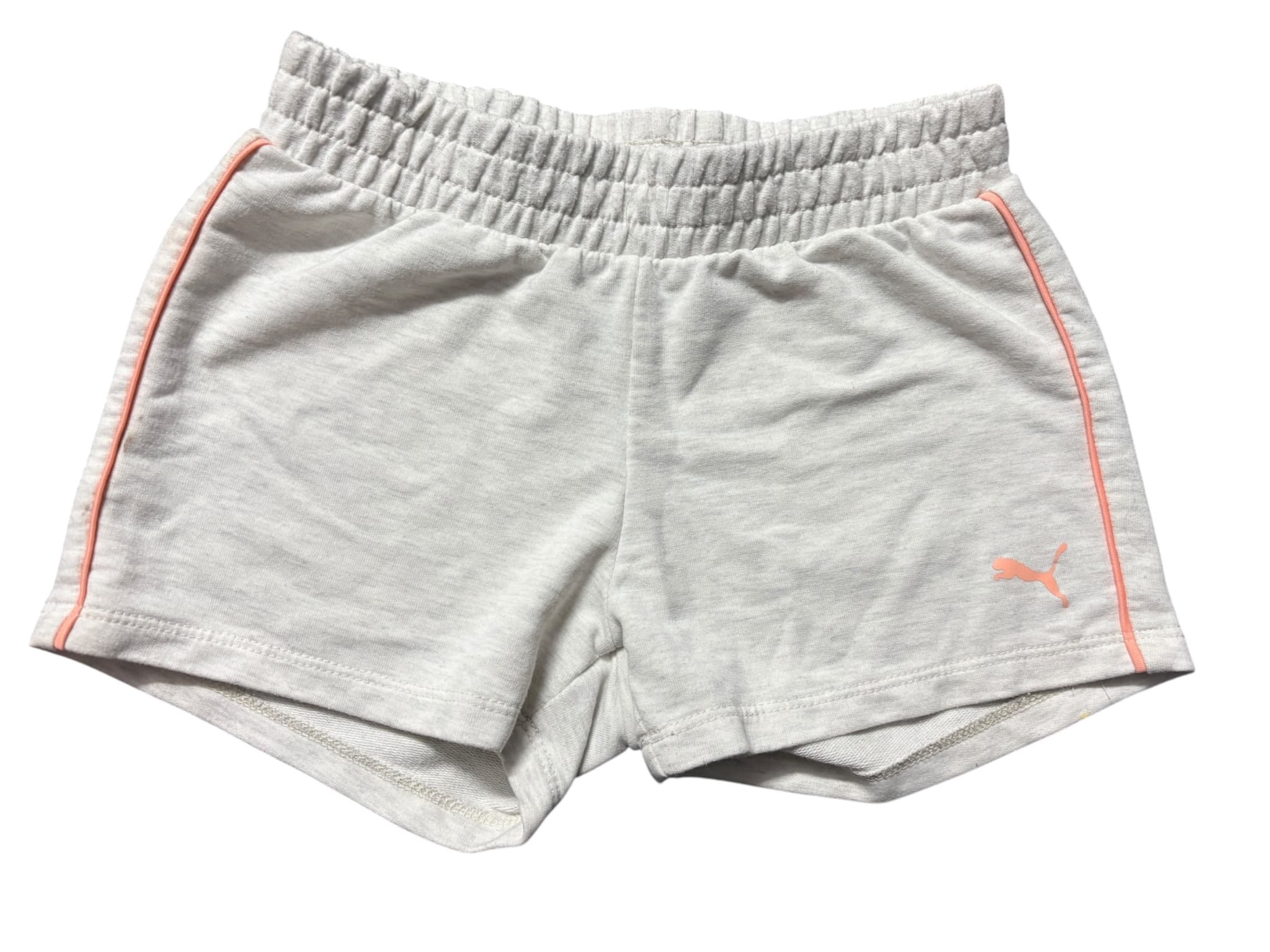 Puma Jersey Shorts With Coral Piping Heather Grey Kids 116 — photo 1 of 5