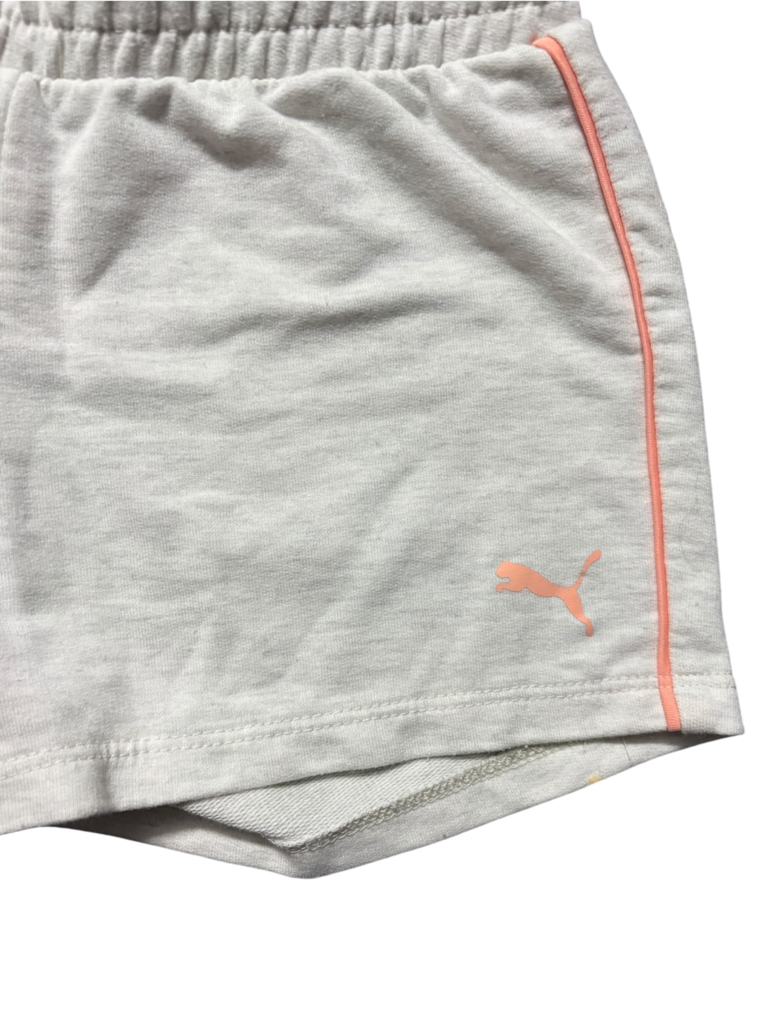 Puma Jersey Shorts With Coral Piping Heather Grey Kids 116 — photo 3 of 5