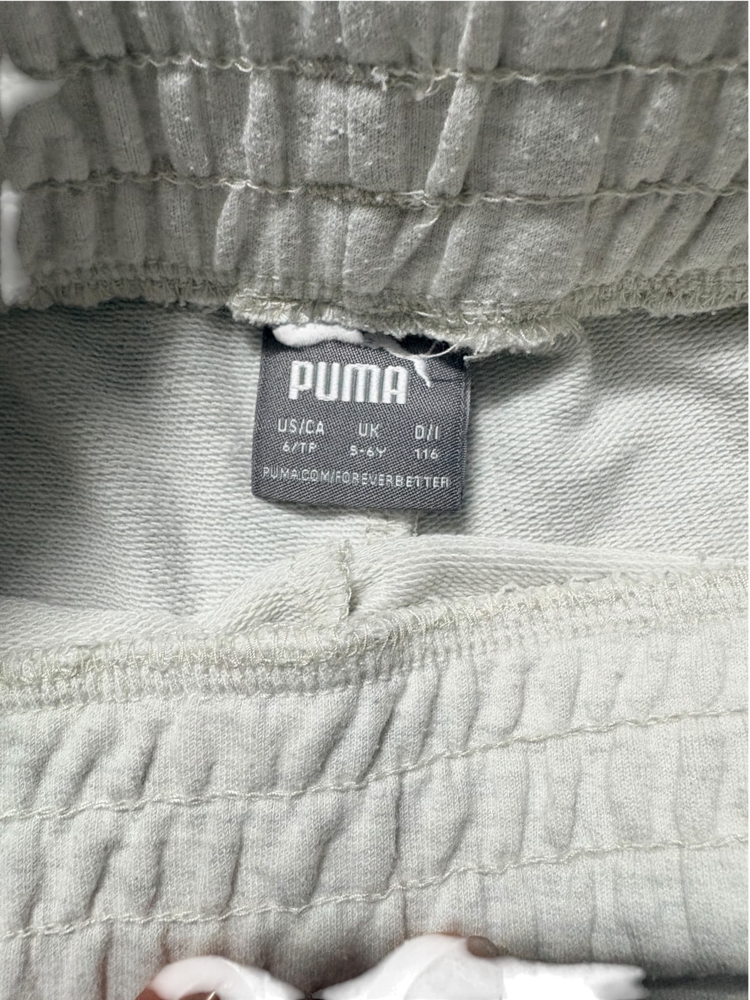 Puma Jersey Shorts With Coral Piping Heather Grey Kids 116 — photo 4 of 5