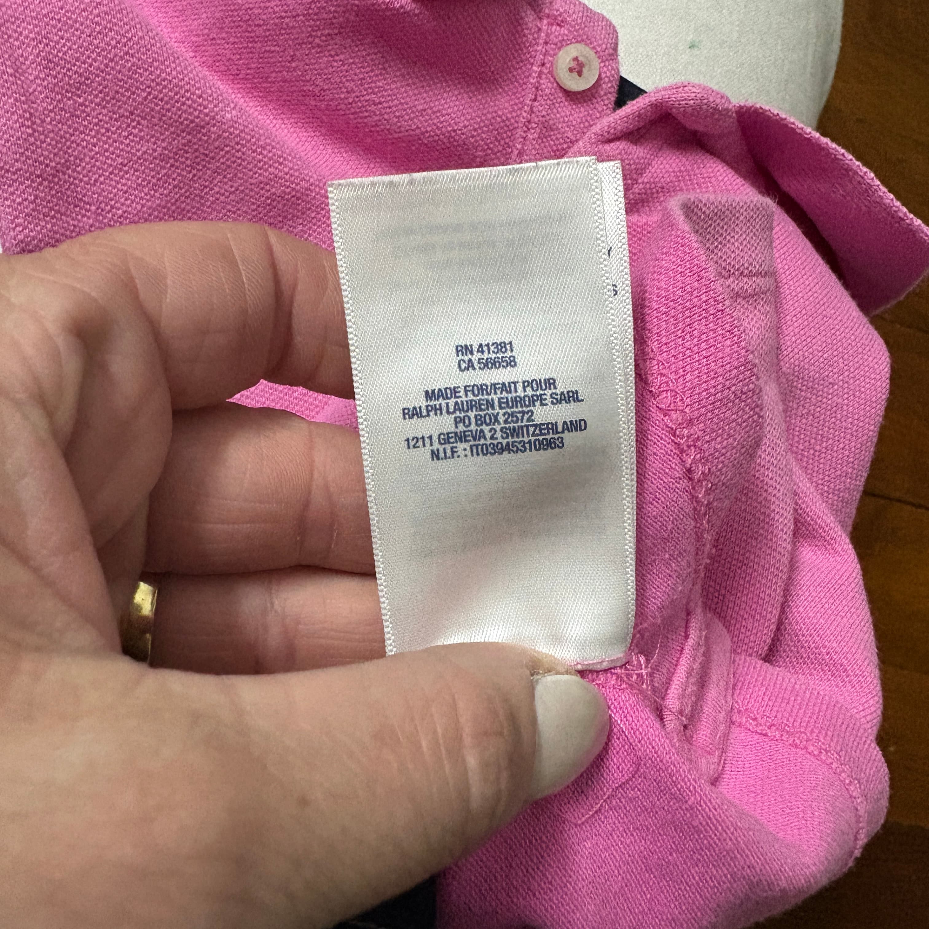 Ralph Lauren Baby Girls Polo Shirt Pink 18M — photo 2 of 6