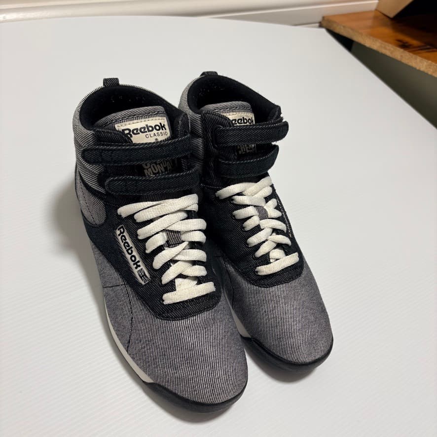 Reebok Classic x Cheap Monday Freestyle Hi Denim Sneakers — photo 8 of 16