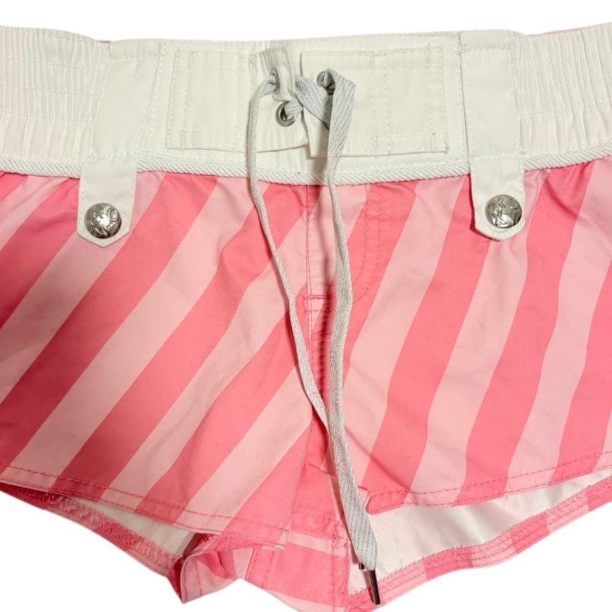 Roxy Women's Striped Board Shorts - Pink & White — photo 1 of 7
