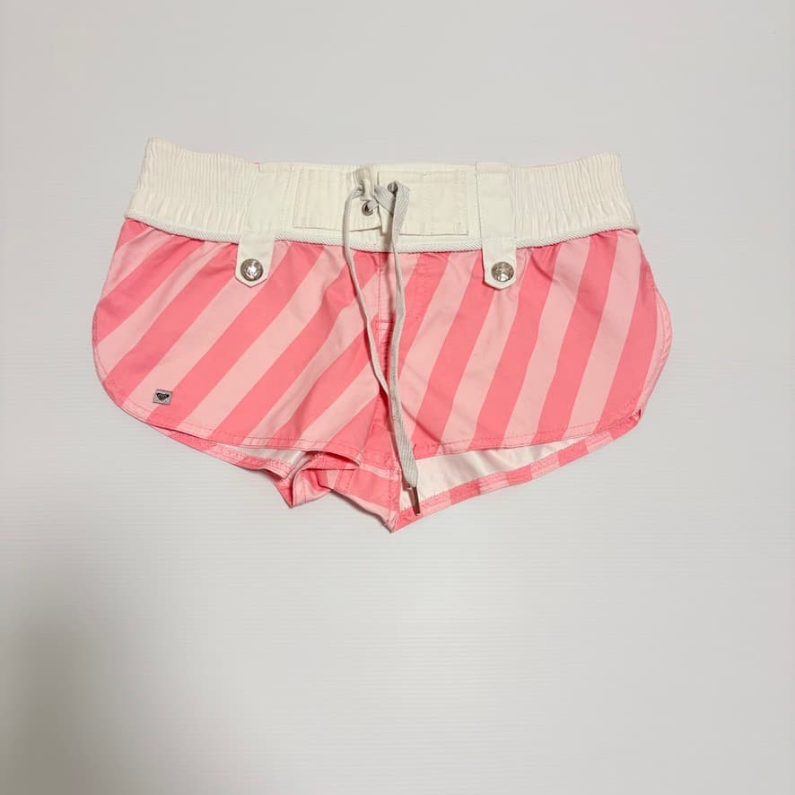 Roxy Women's Striped Board Shorts - Pink & White — photo 5 of 7