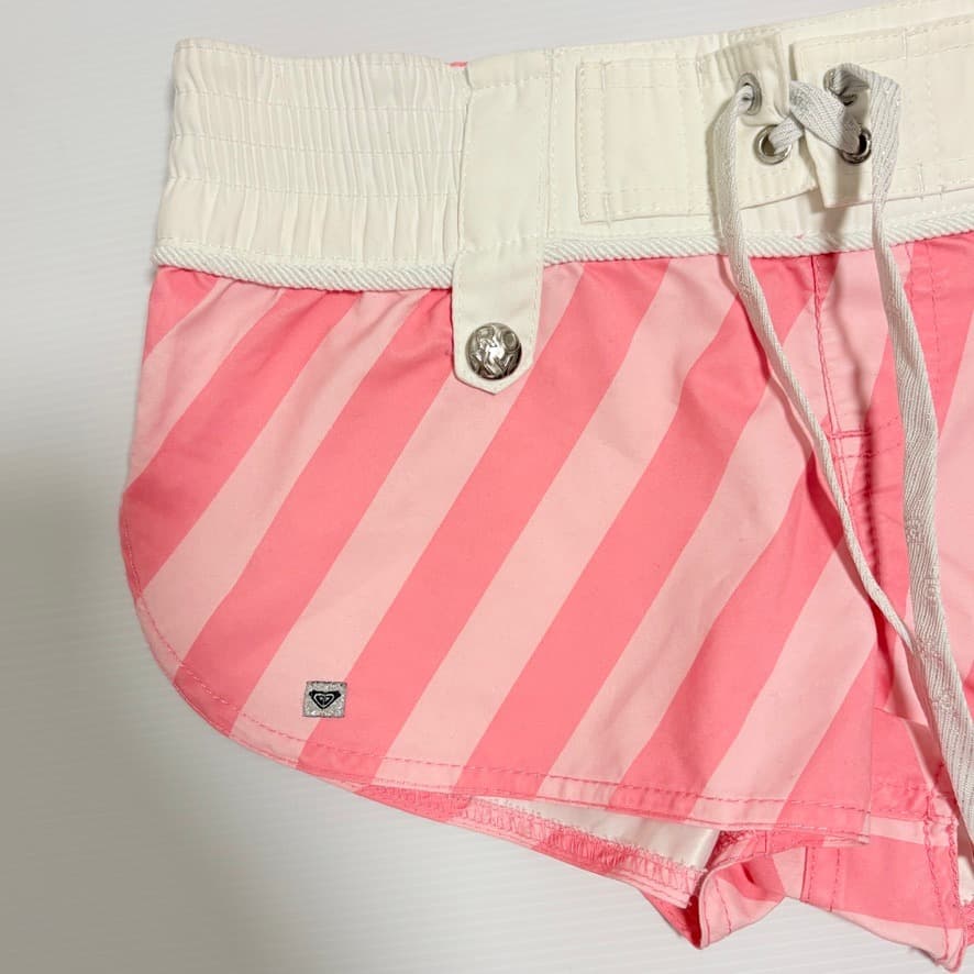 Roxy Women's Striped Board Shorts - Pink & White — photo 6 of 7