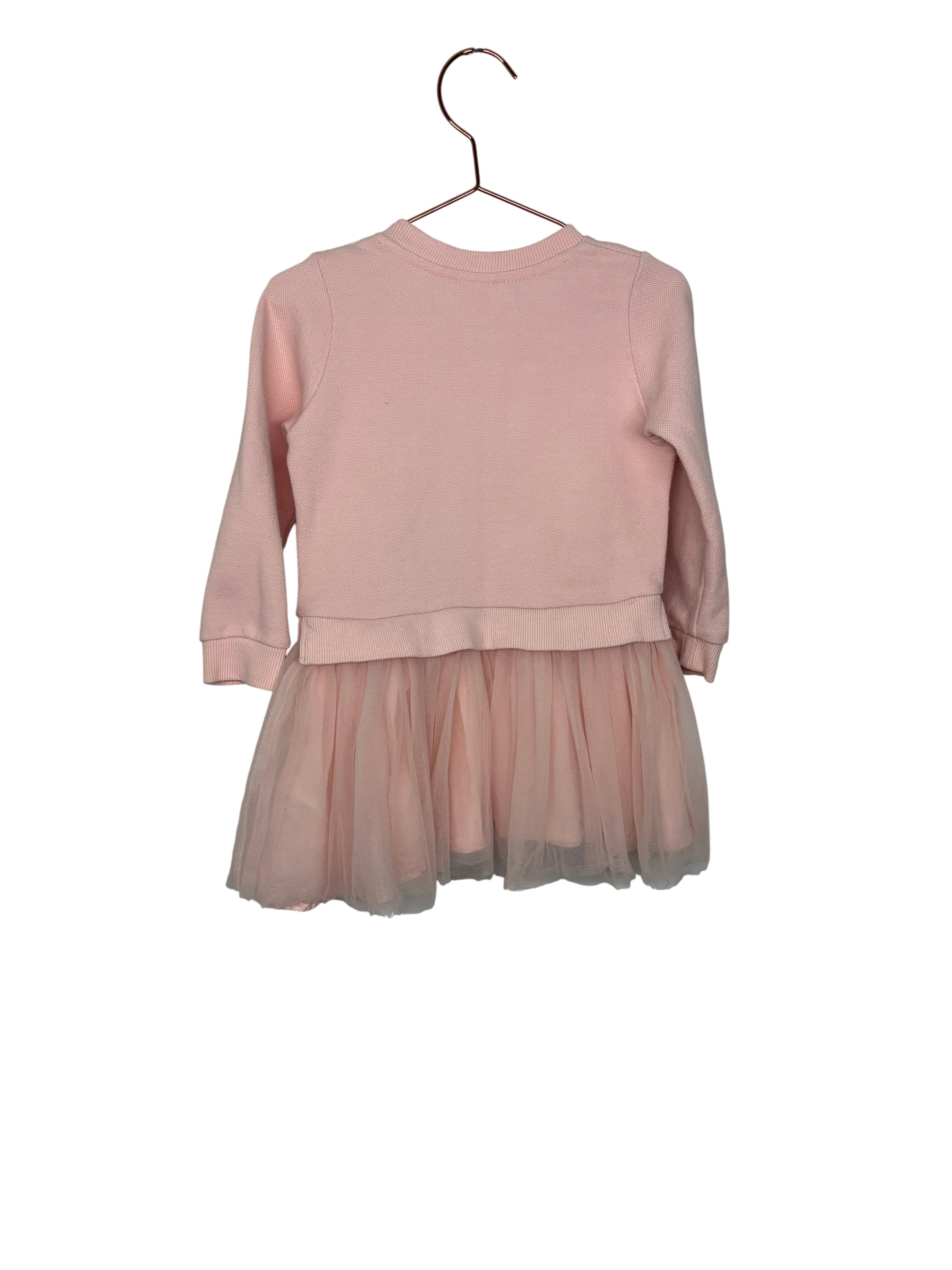 Seed Heritage Sweatshirt Tulle Dress Pink Size 2 — photo 2 of 4
