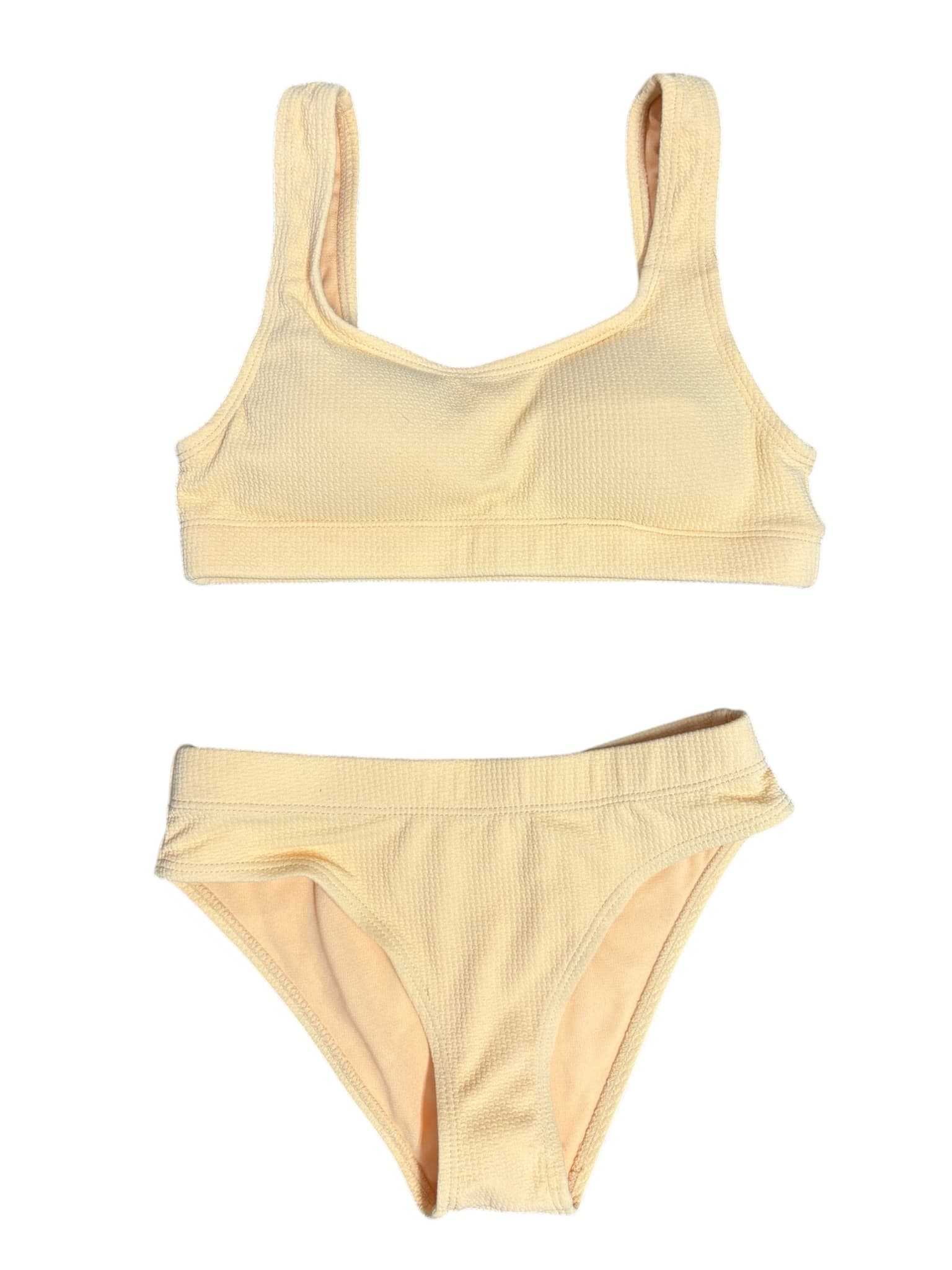 Seed Teen Bikini Set Textured Seersucker Yellow Girls 8 — photo 1 of 5