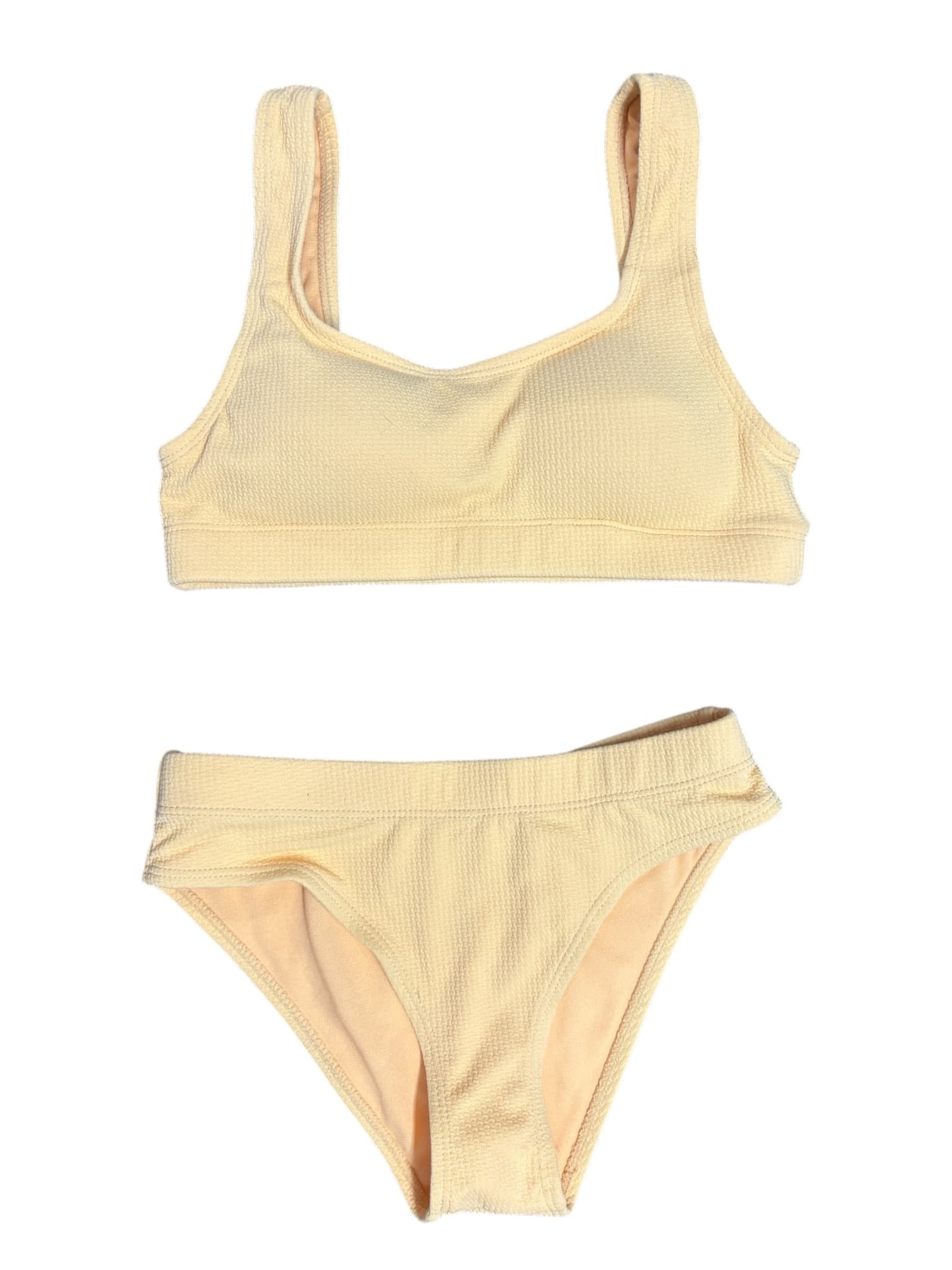 Seed Teen Bikini Set Textured Seersucker Yellow Girls 8 — photo 2 of 5