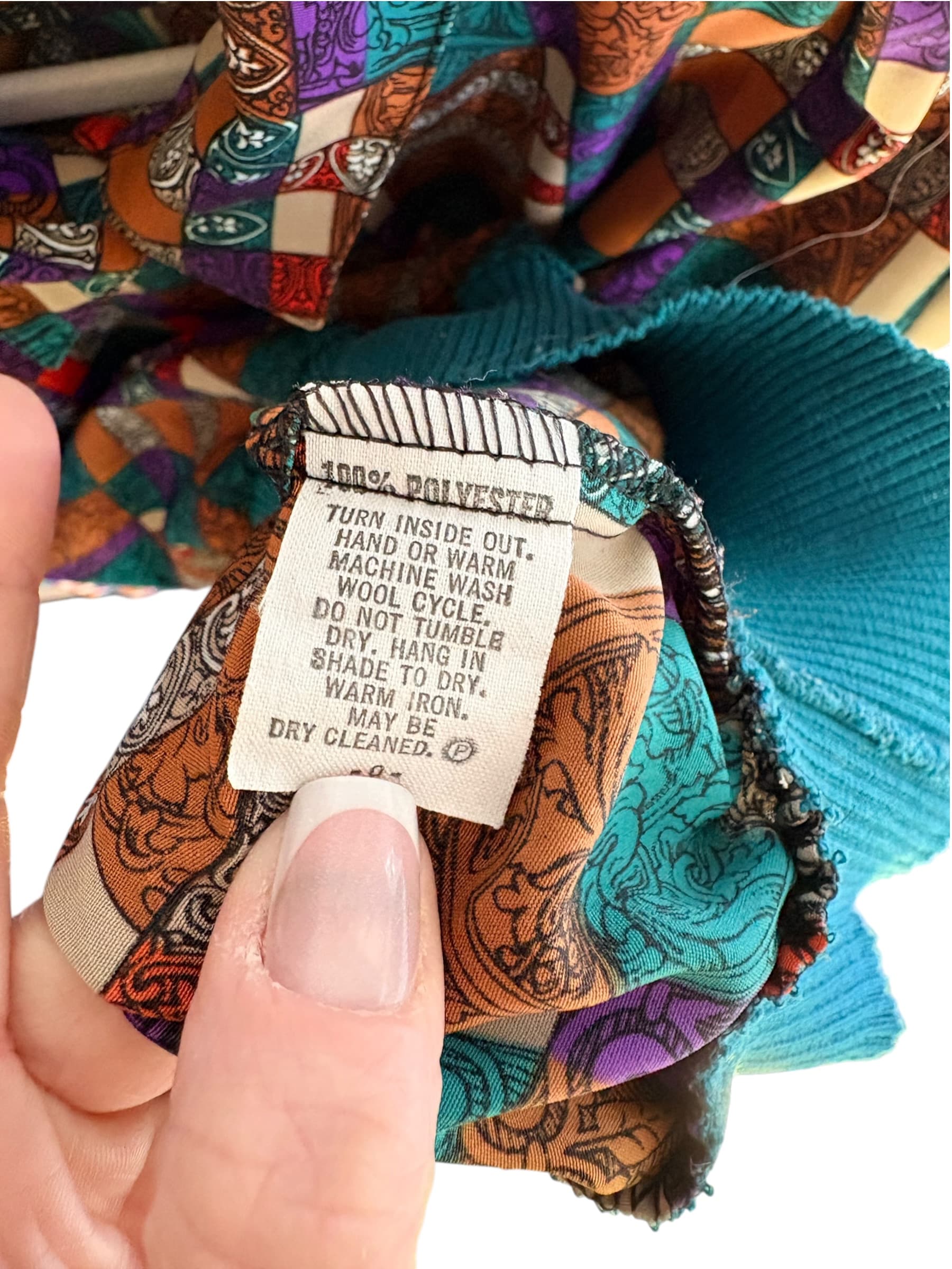Today's Classics Vintage Geometric Print Blouse Multicolour Size 16 — photo 5 of 7
