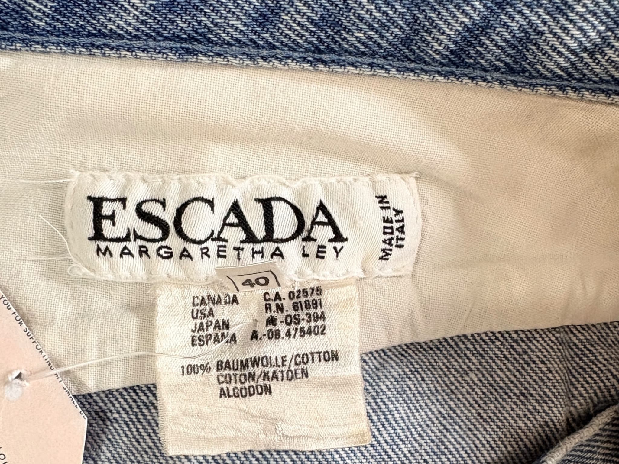 VINTAGE Escada Margaretha Ley High-Waisted Jeans Blue Women's 40 — photo 8 of 15