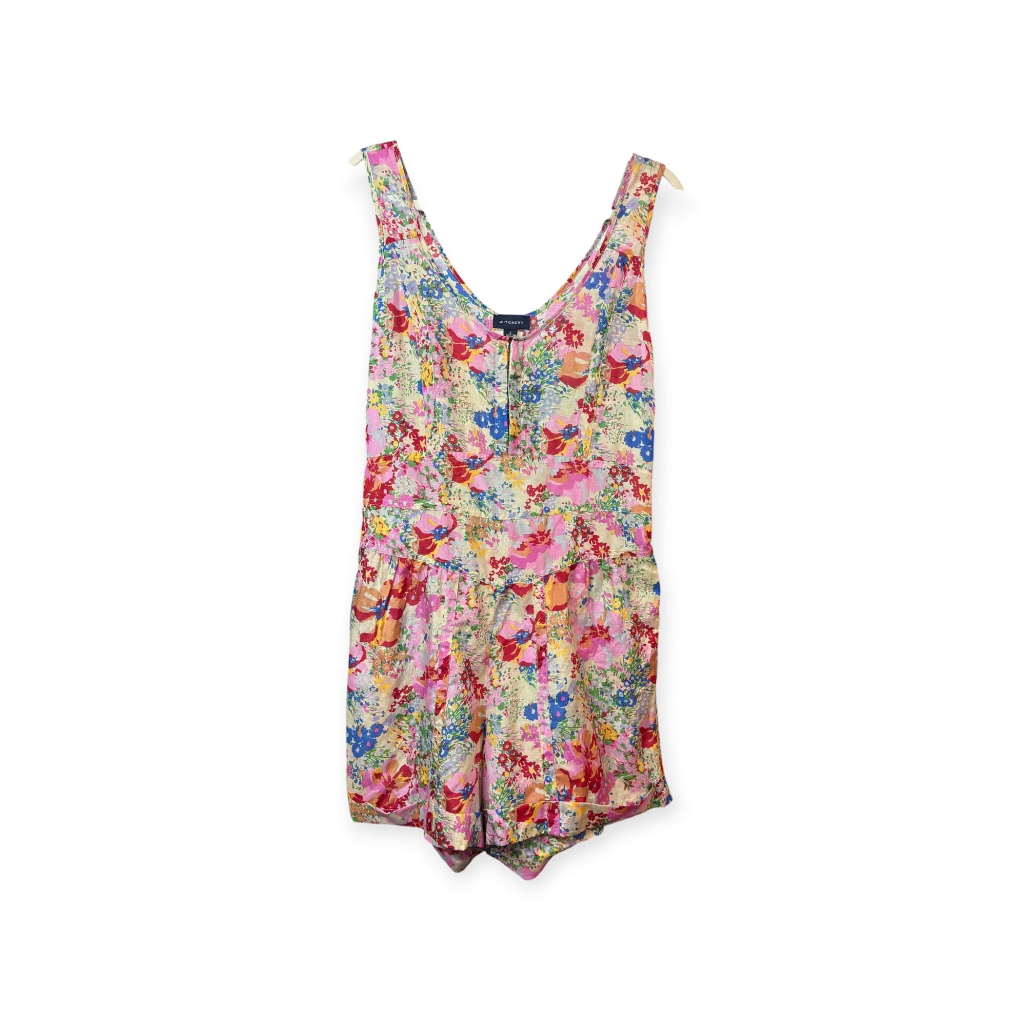 Witchery Floral Playsuit Cotton Silk Multicoloured Women's 6 — photo 1 of 7