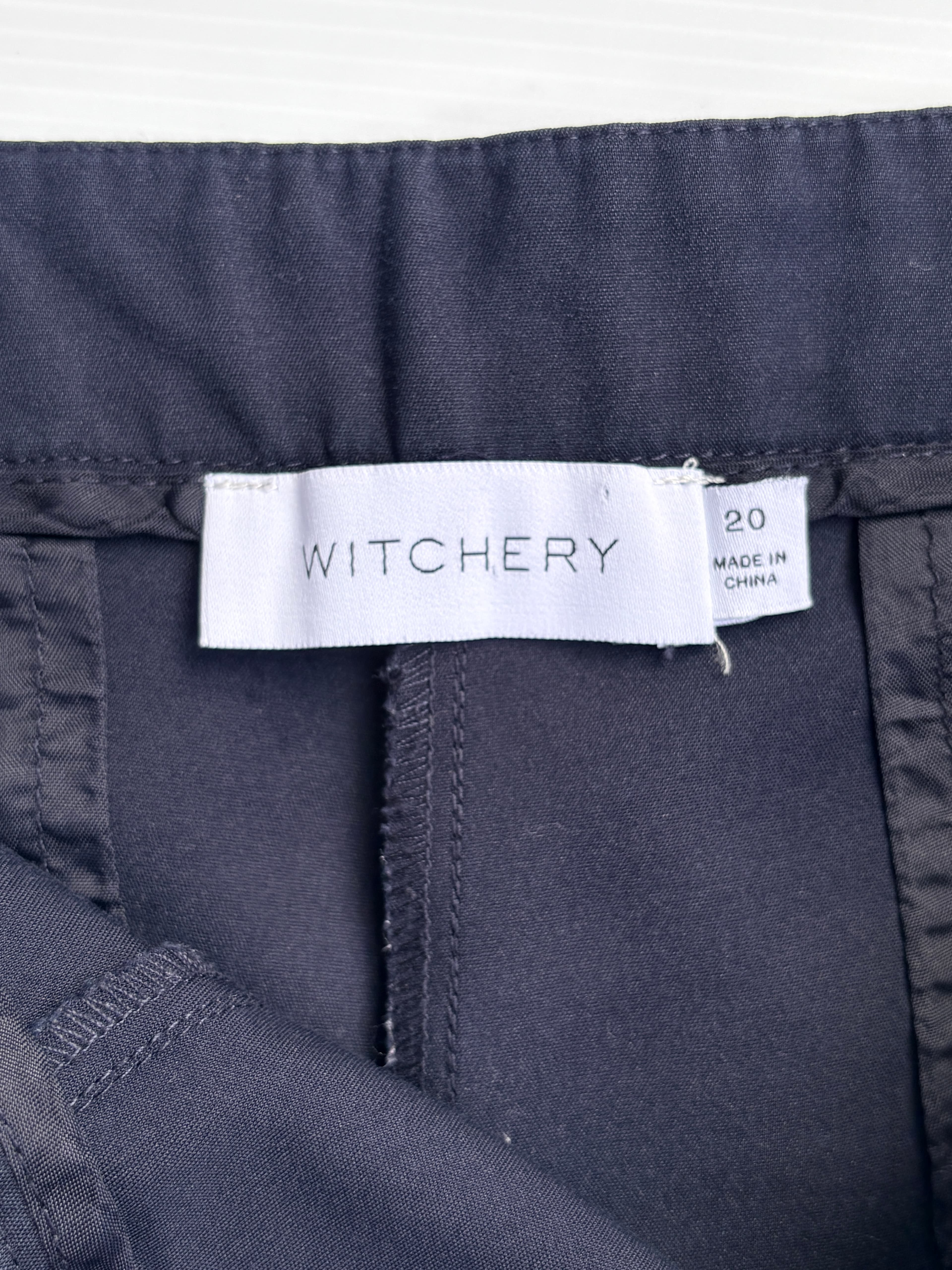 Witchery Side Zip Shorts Navy Blue Women's Size 20 — photo 4 of 5