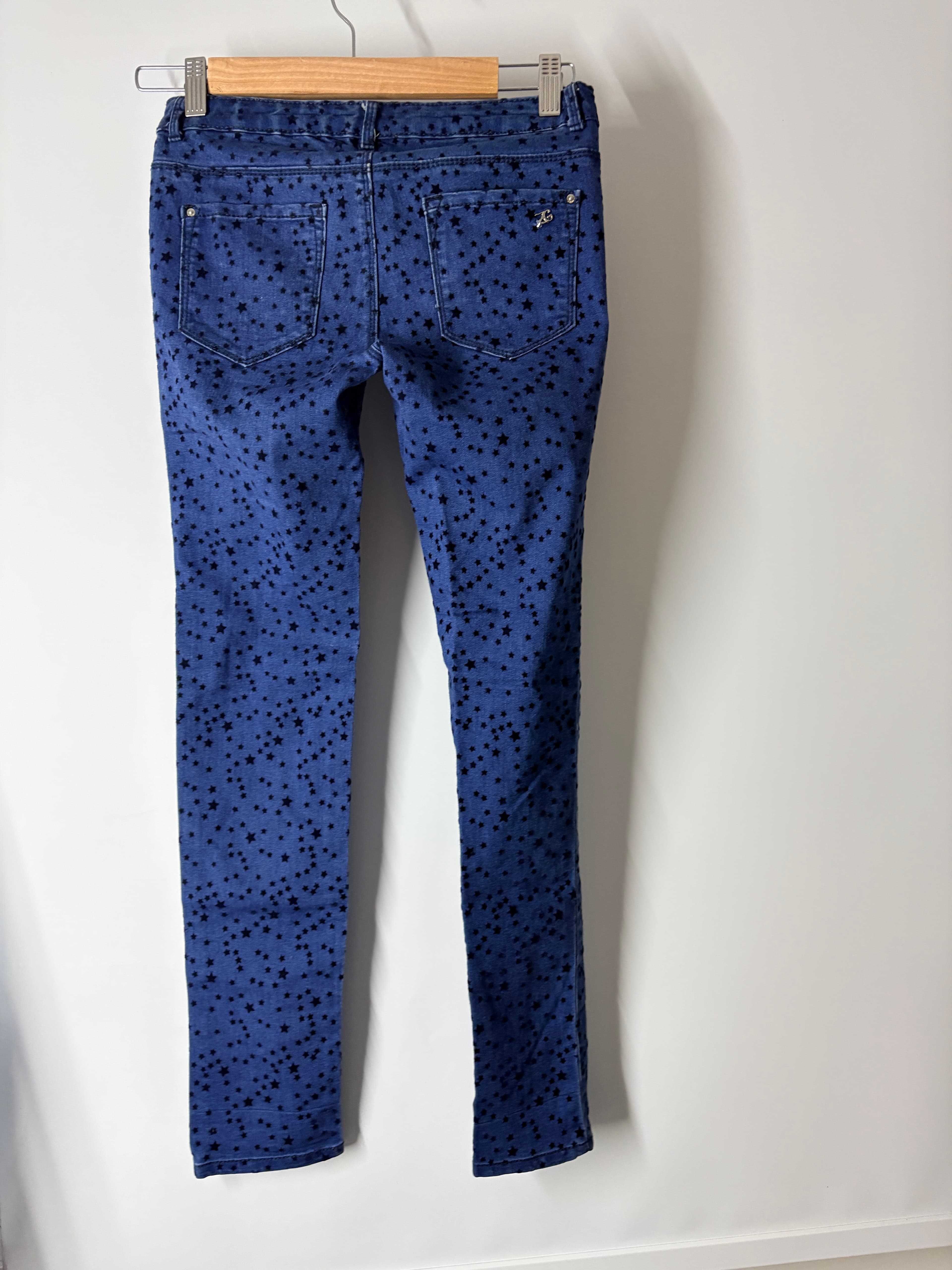Zara Girls Skinny Jeans Star Print Blue Size 11/12 — photo 3 of 7