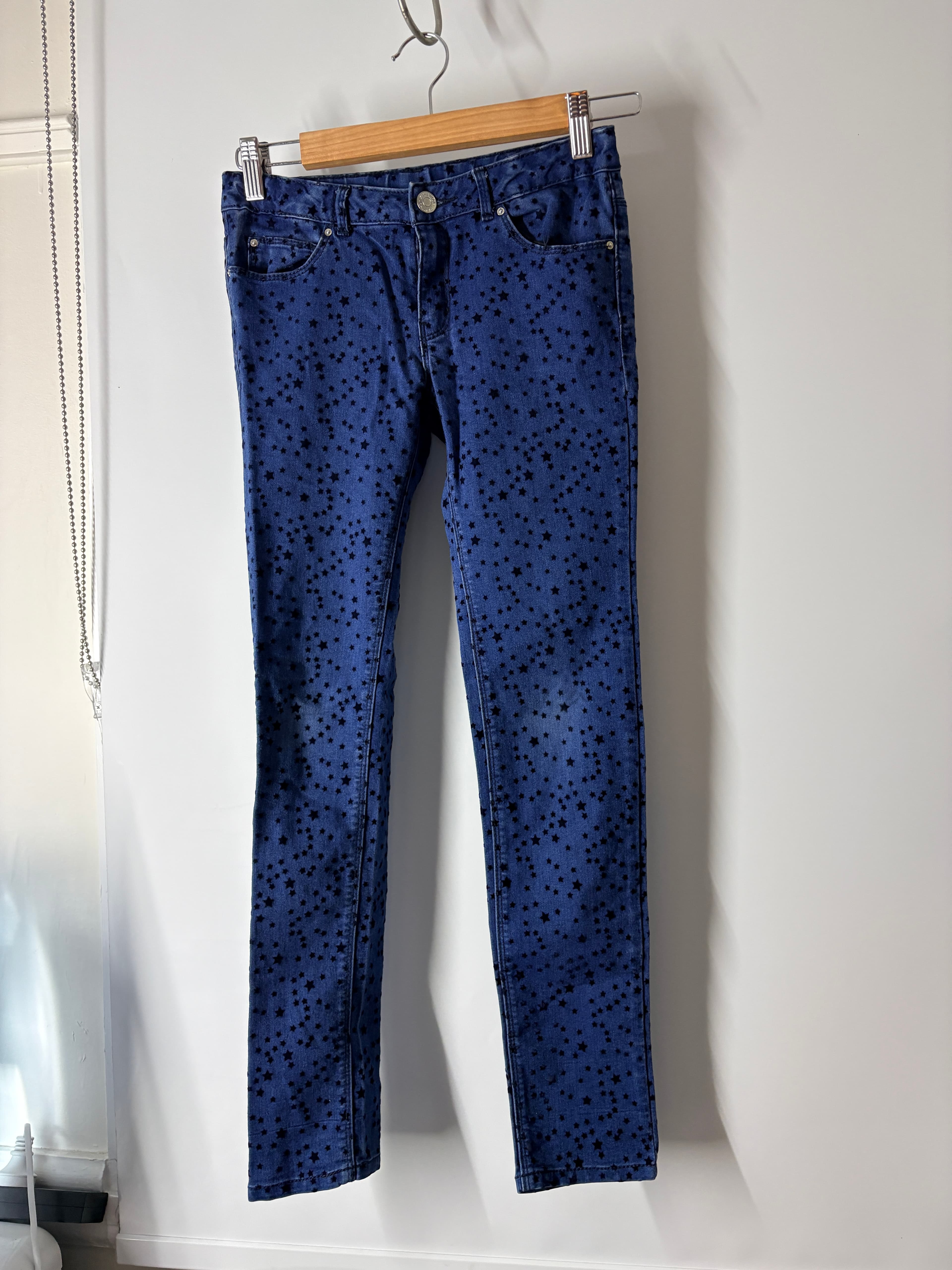 Zara Girls Skinny Jeans Star Print Blue Size 11/12 — photo 7 of 7
