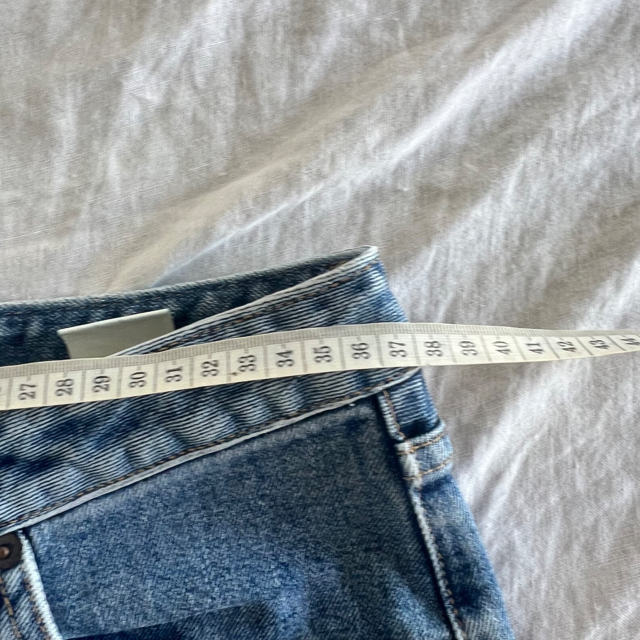 Bassike High Rise Stretch Jeans (Size 28) — photo 6 of 10