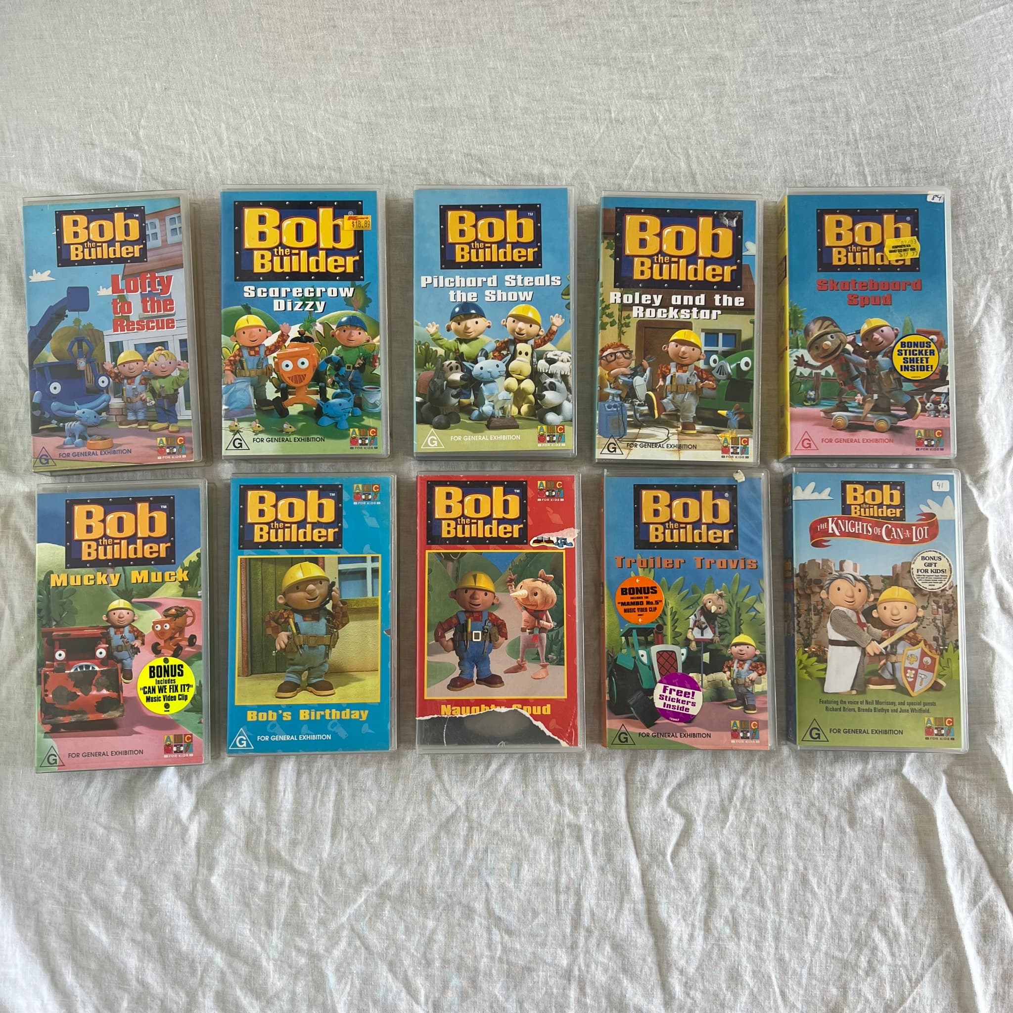 Bob the Builder VHS Tape Collection - 10 Classic Episodes Bundle — photo 1 of 9
