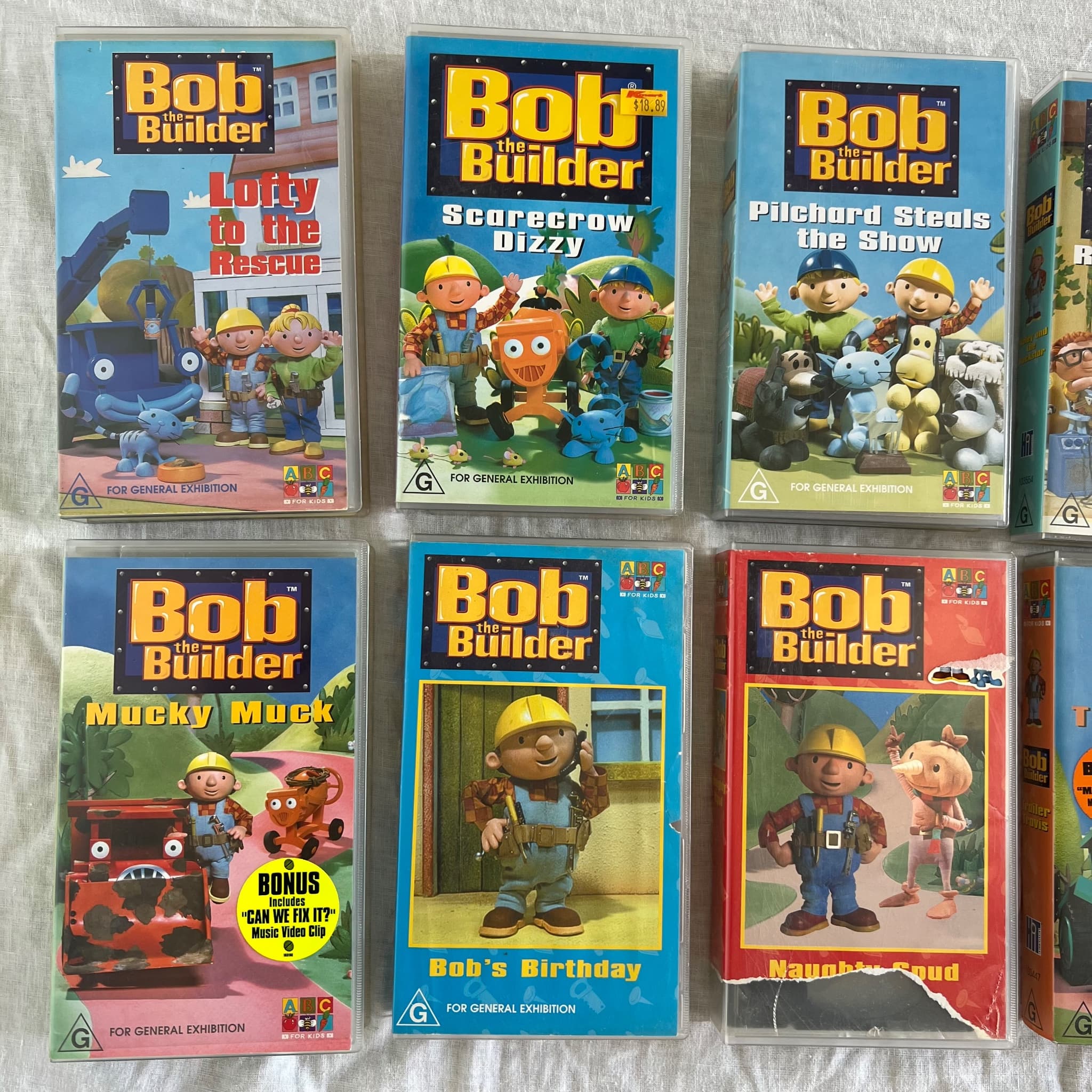 Bob the Builder VHS Tape Collection - 10 Classic Episodes Bundle — photo 2 of 9