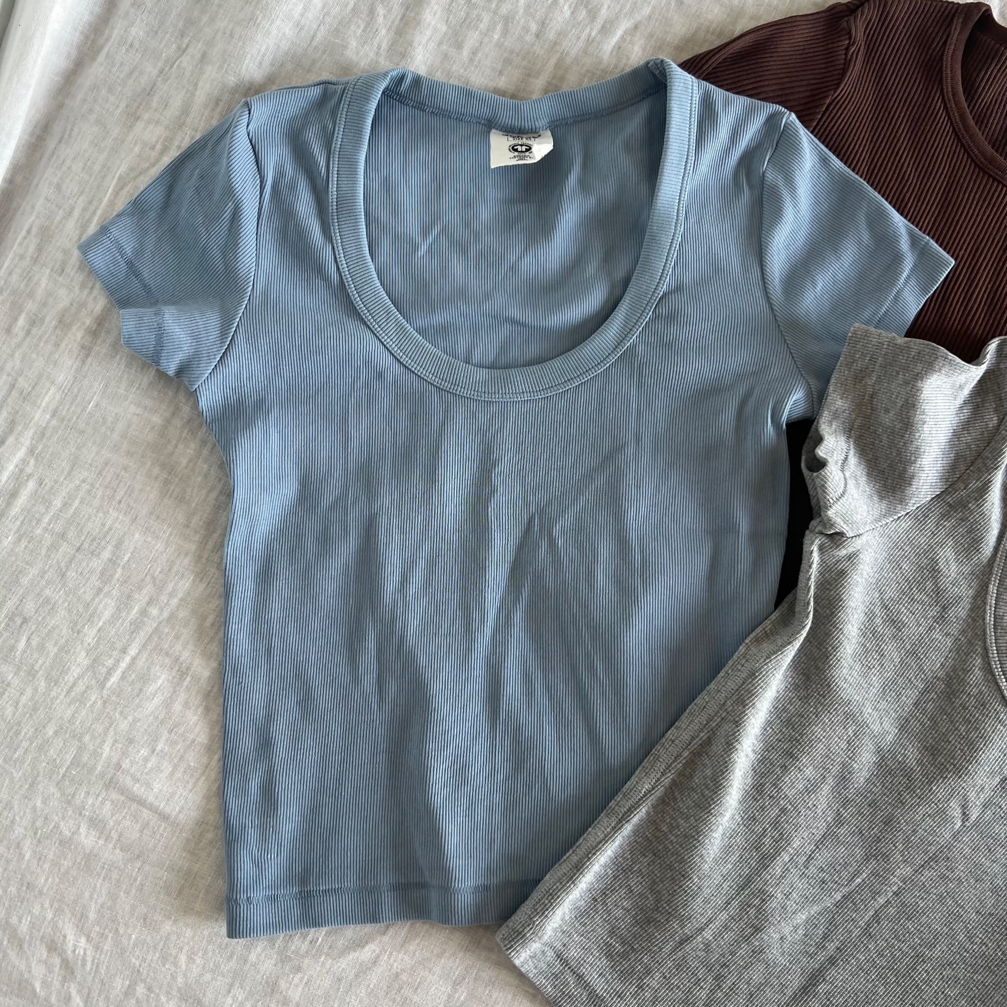 Bonds & Uniqlo Ribbed Cotton Baby Tee 3-Pack Bundle (Fits Size XS) — photo 2 of 6
