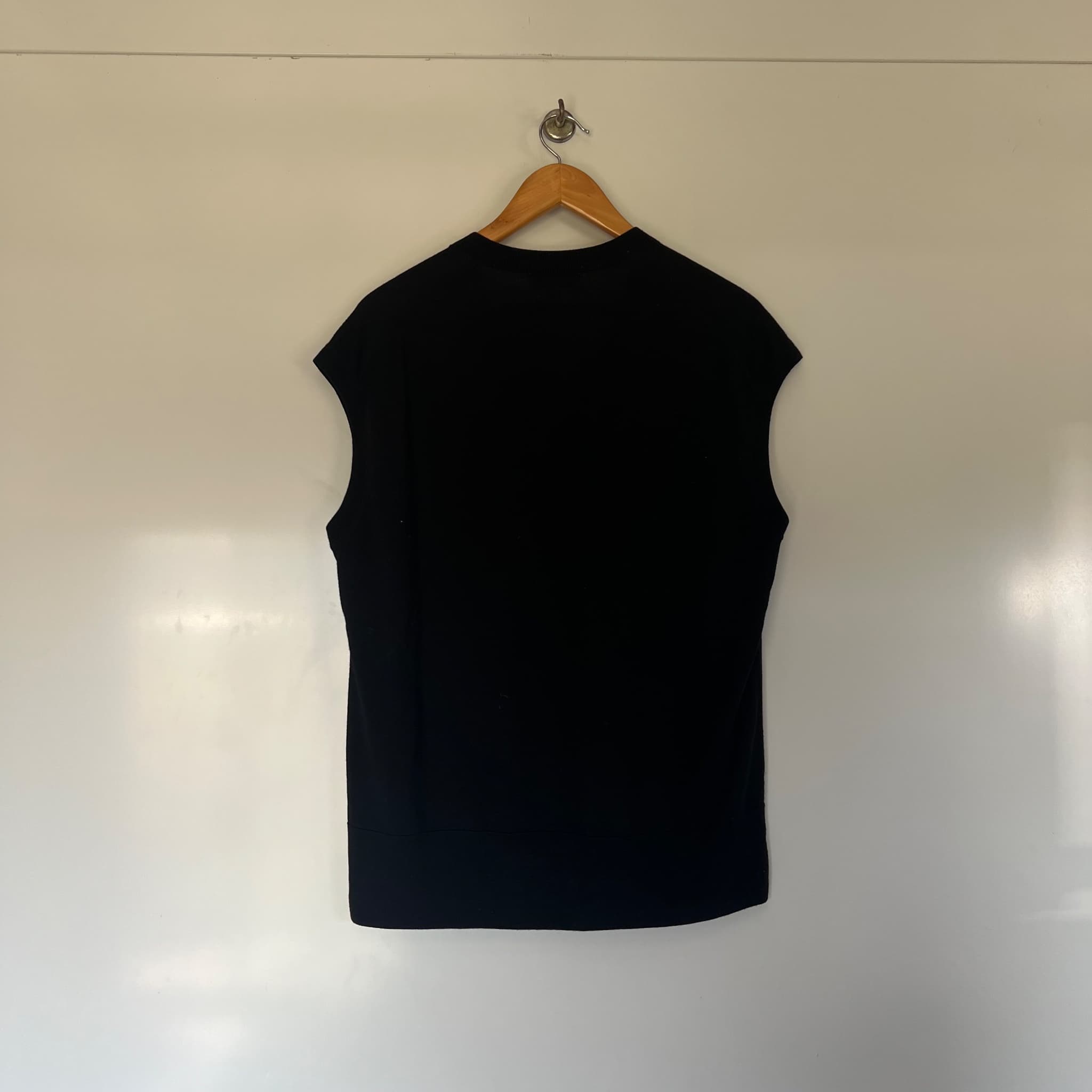 COS Black Oversized V-Neck Knit Sweater Vest (Tagged XS / Fits S–M) — photo 3 of 8