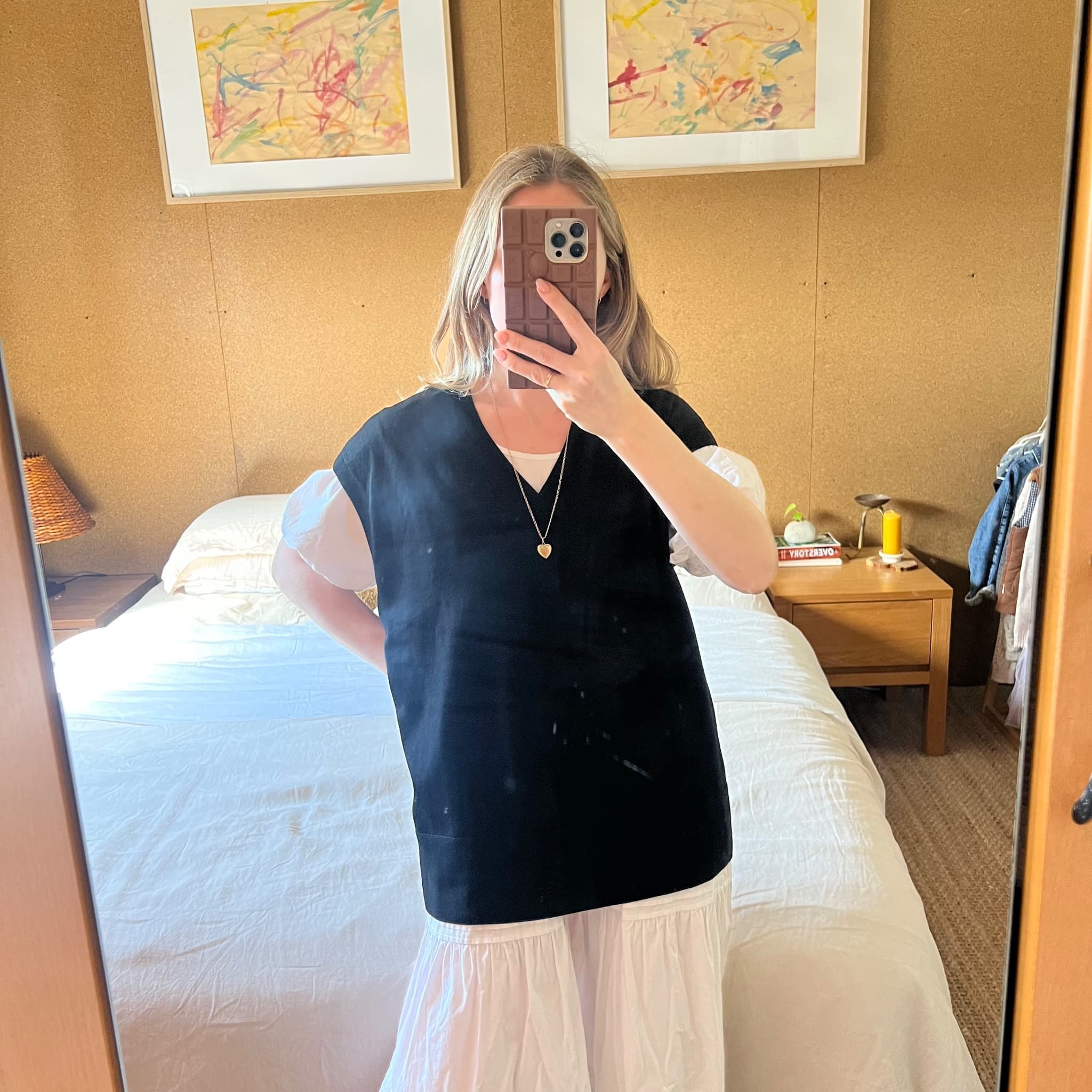 COS Black Oversized V-Neck Knit Sweater Vest (Tagged XS / Fits S–M) — photo 8 of 8