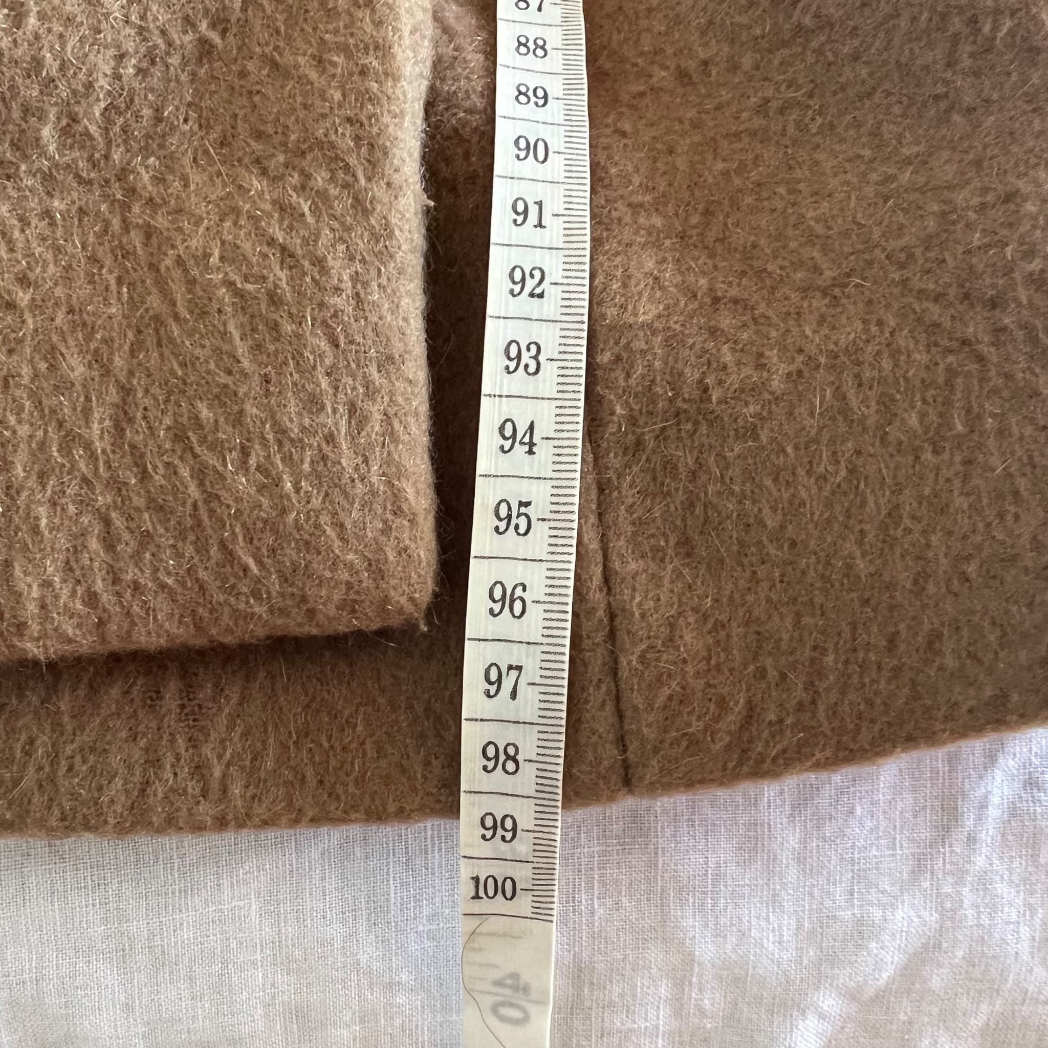 COS Camel Wool Mohair Blend Oversized Coat — photo 6 of 9