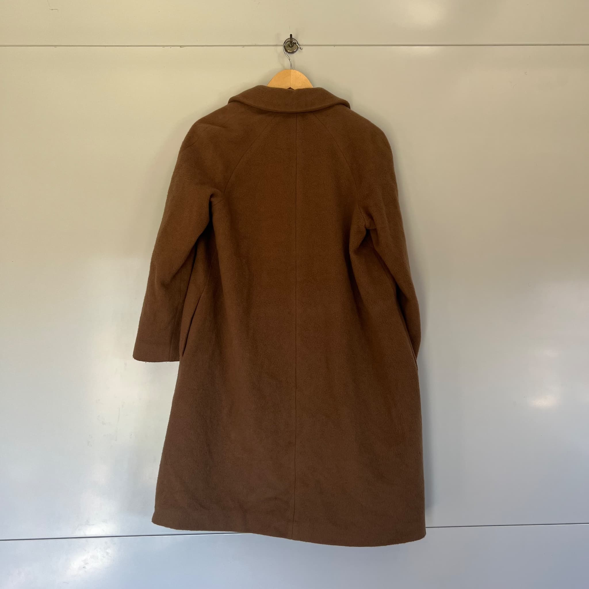 COS Camel Wool Mohair Blend Oversized Coat — photo 8 of 9