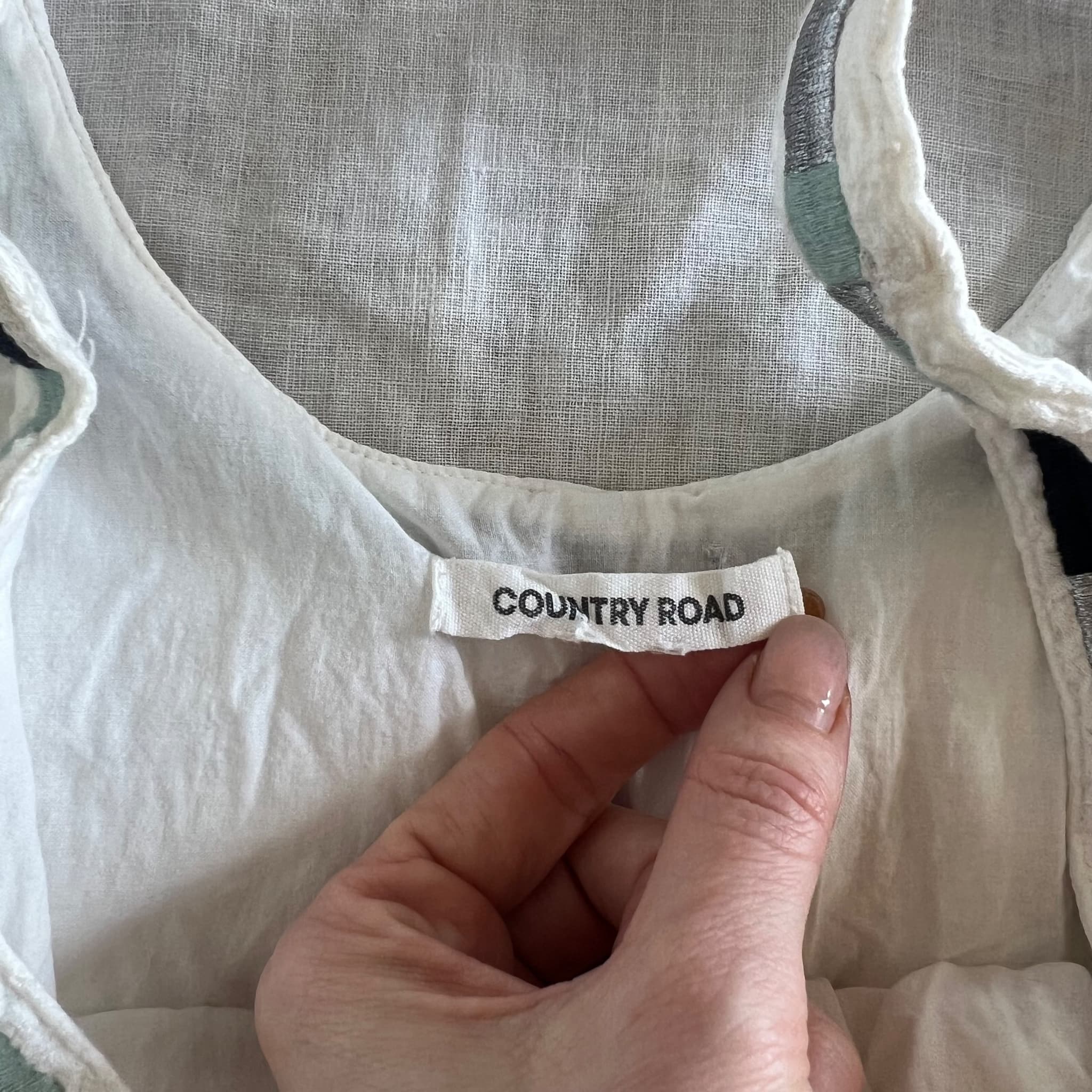 Country Road White Textured Crinkle Tiered Sun Dress Size XS Beach Summer Mini — photo 6 of 8