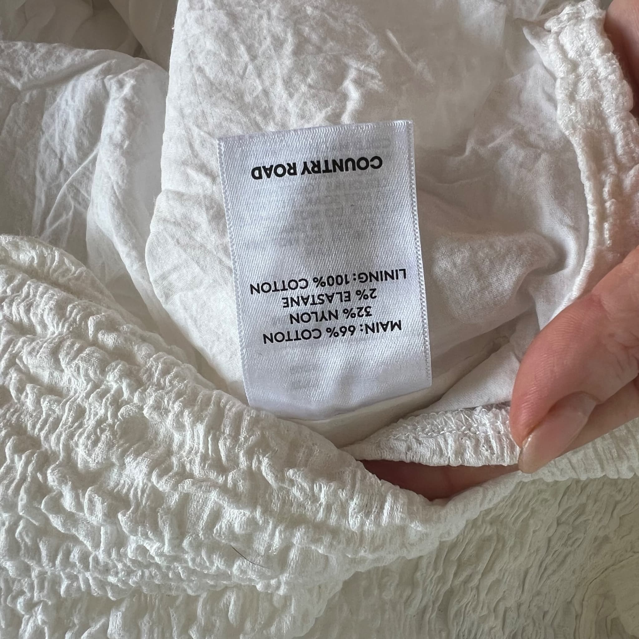 Country Road White Textured Crinkle Tiered Sun Dress Size XS Beach Summer Mini — photo 7 of 8