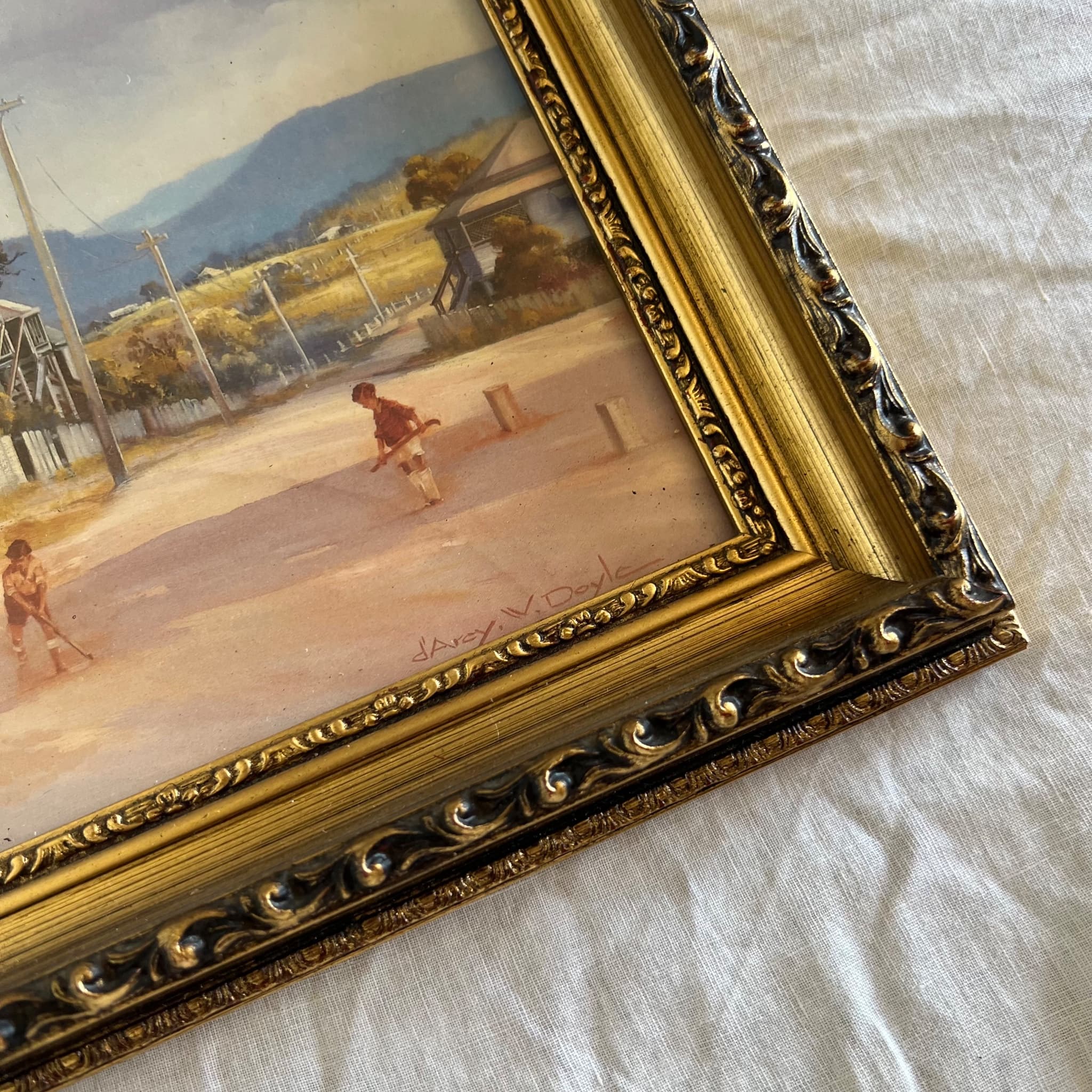 LEIGH HENRY Framed Print - Children Playing Cricket — photo 2 of 7