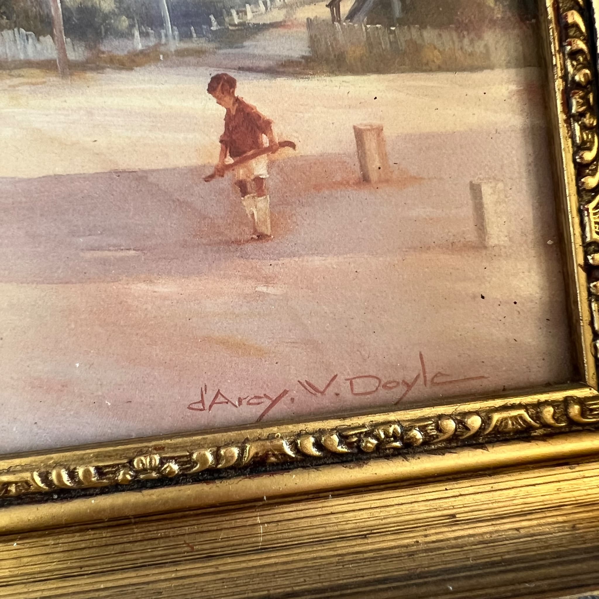 LEIGH HENRY Framed Print - Children Playing Cricket — photo 3 of 7