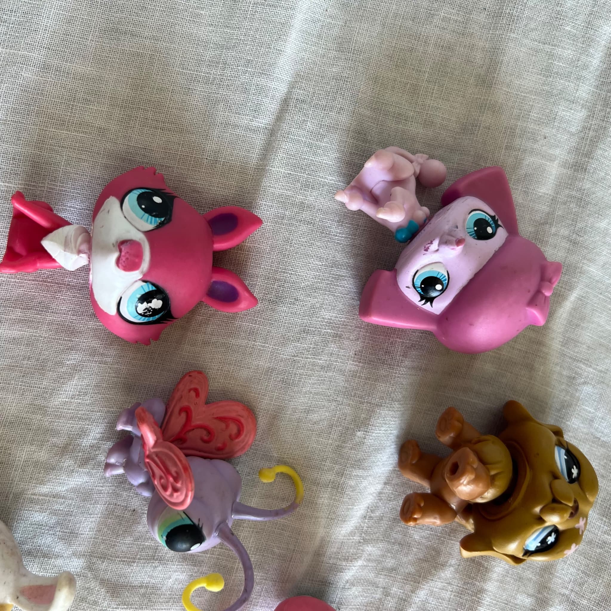 Littlest Pet Shop Figures Lot 6 Bundle Bunny Dog Butterfly Dragonfly Vintage LPS — photo 2 of 7