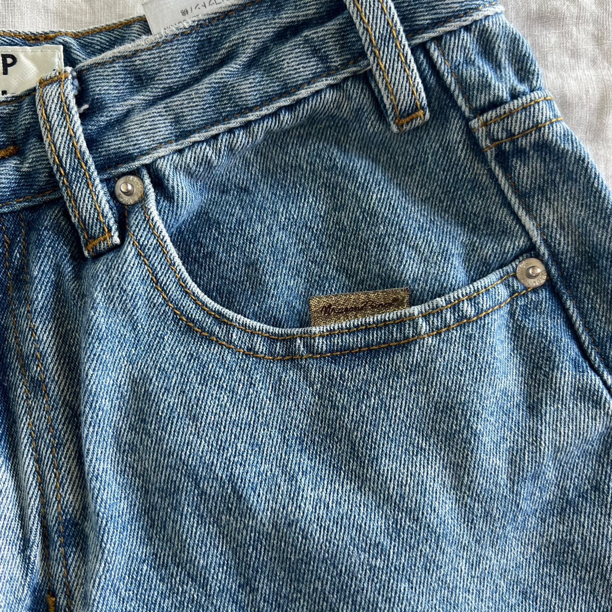 MASONPRINCE MP Studios Heart Pocket Straight Jeans Size 8-10 Fits W26 Y2K Street — photo 10 of 10