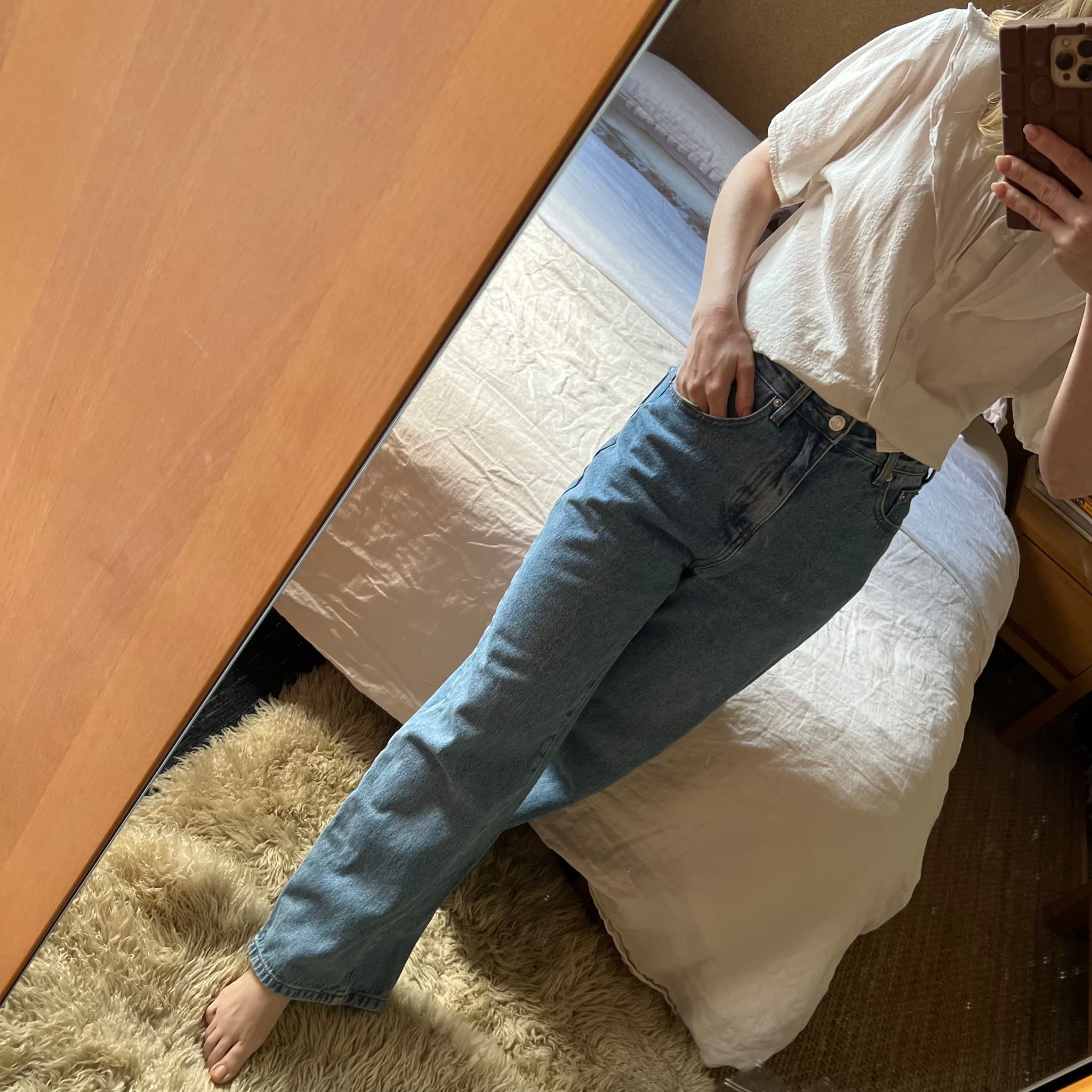 MASONPRINCE MP Studios Heart Pocket Straight Jeans Size 8-10 Fits W26 Y2K Street — photo 8 of 10