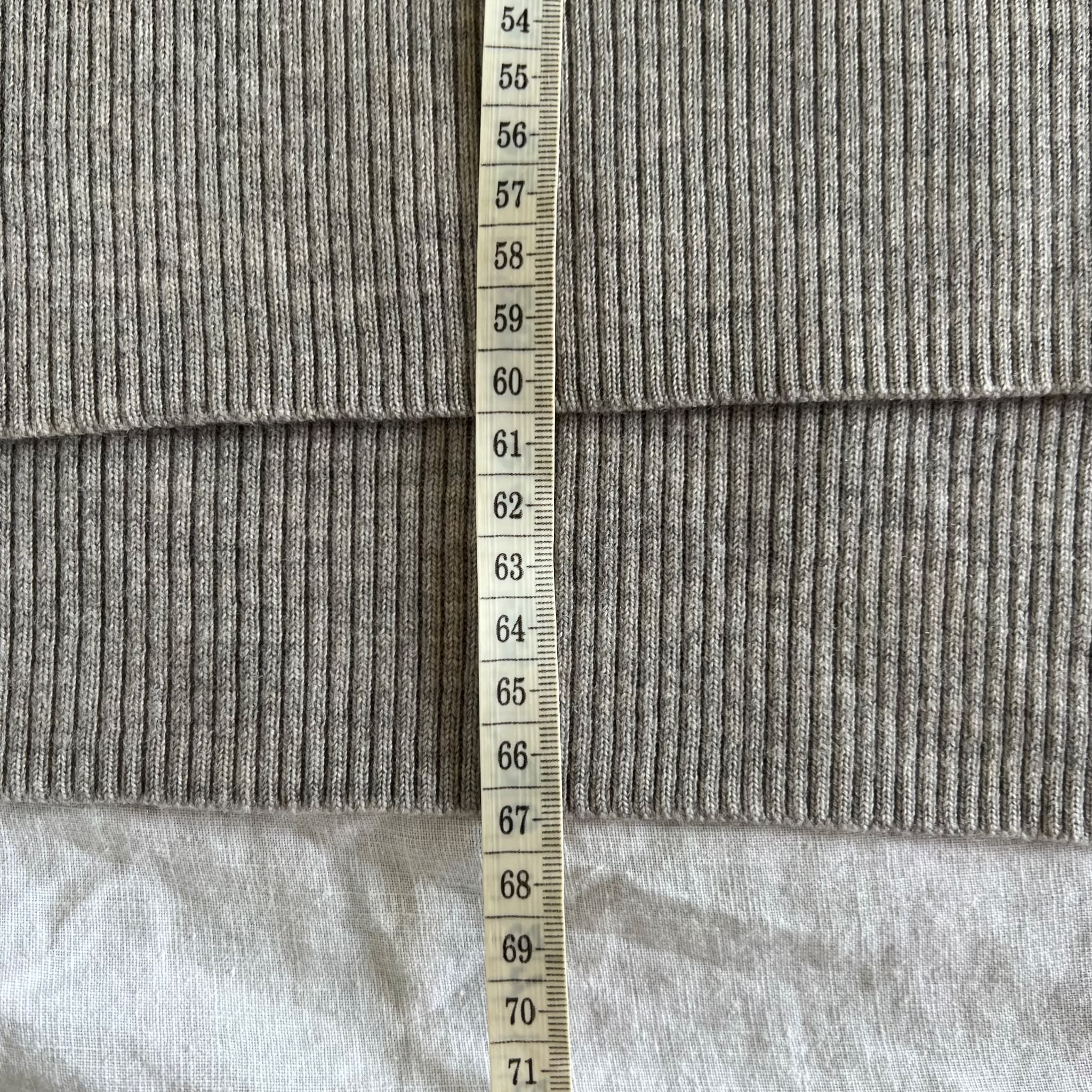 Oroton 100% Merino Wool Sweater Grey High-Low Hem Pullover — photo 4 of 11